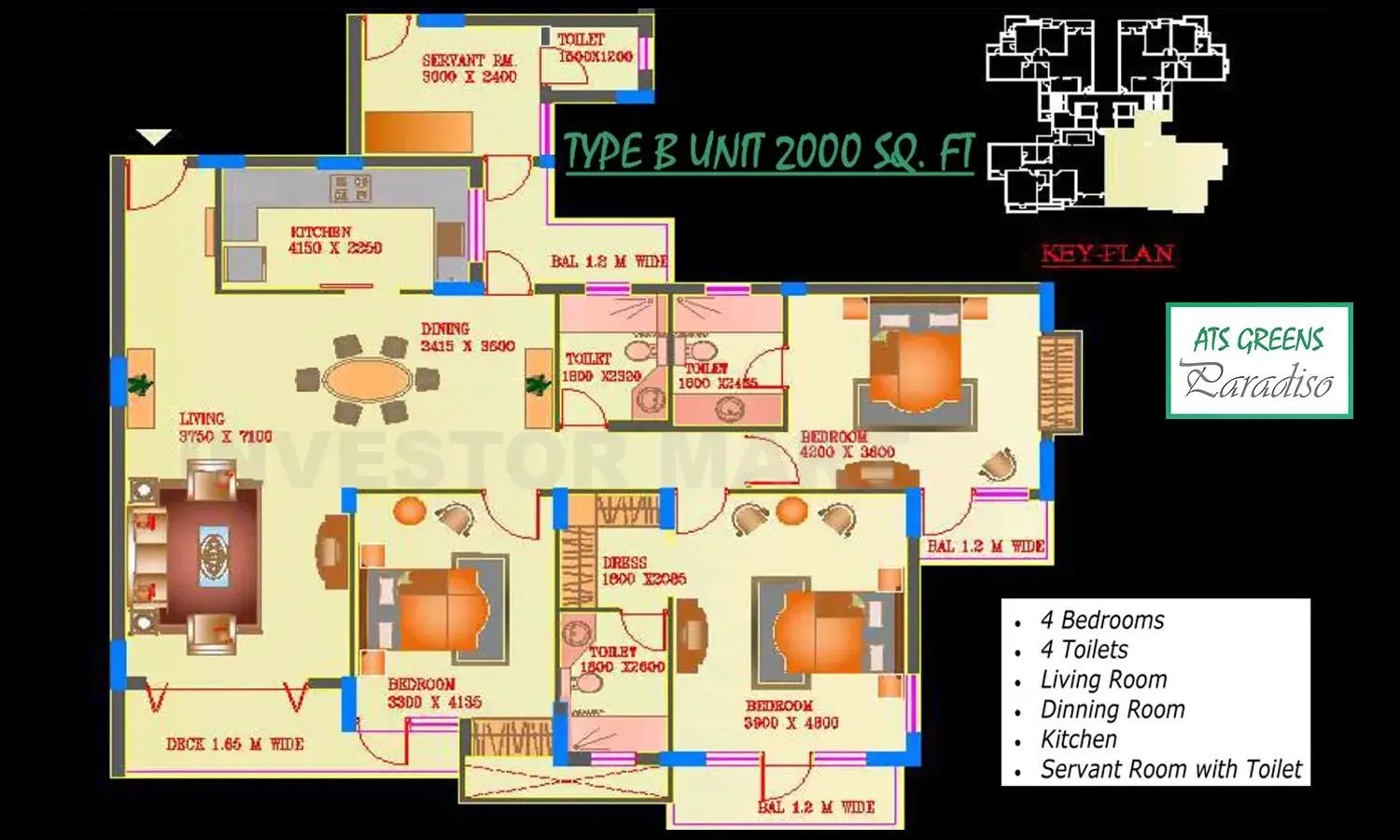 2000 Sqft