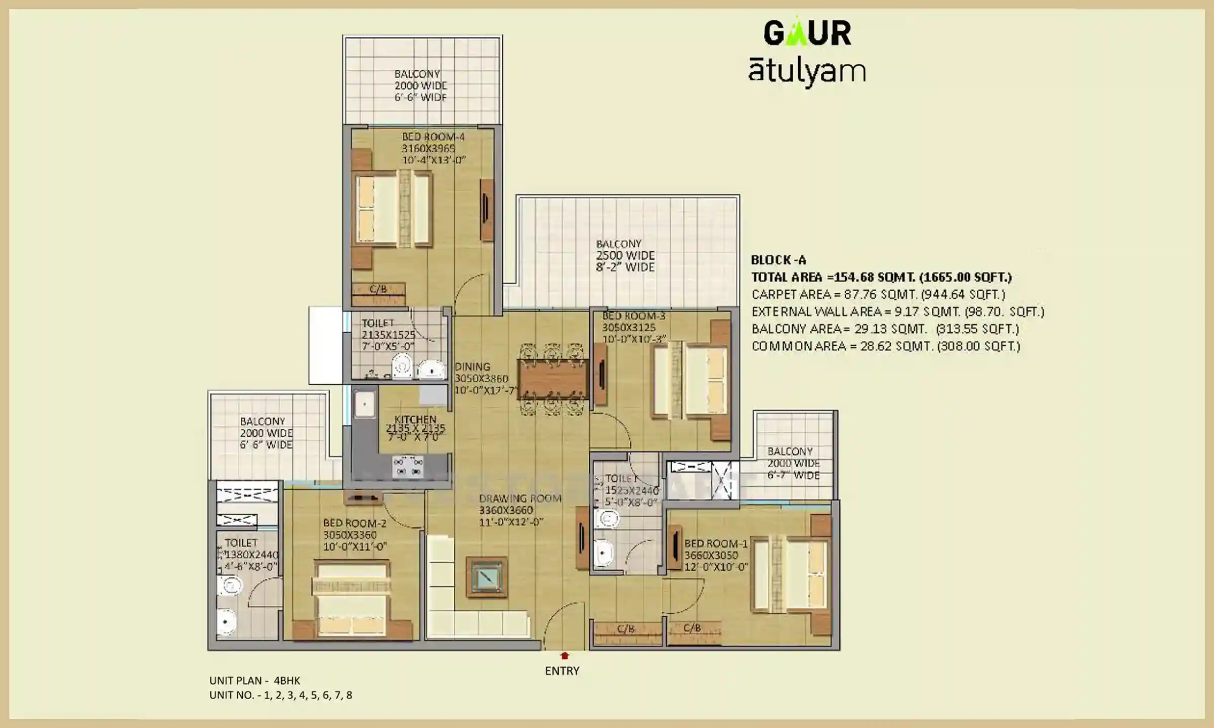 1665 Sqft