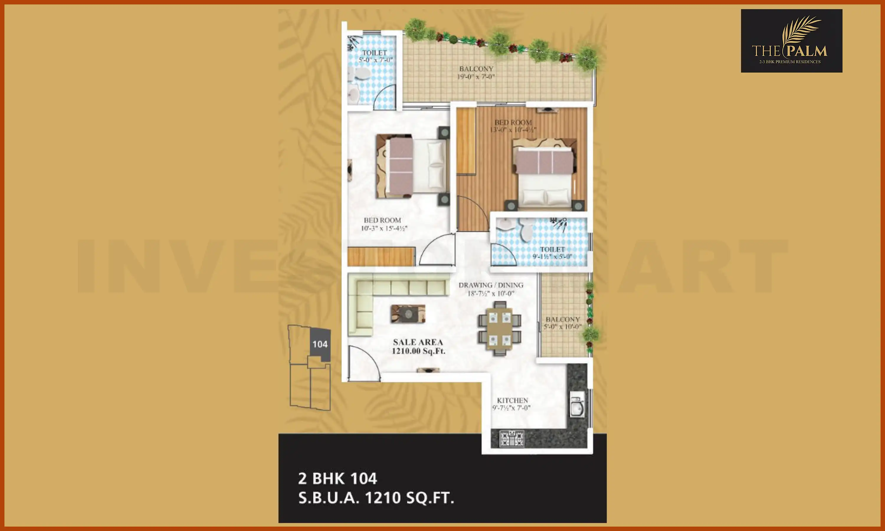 1210 Sqft