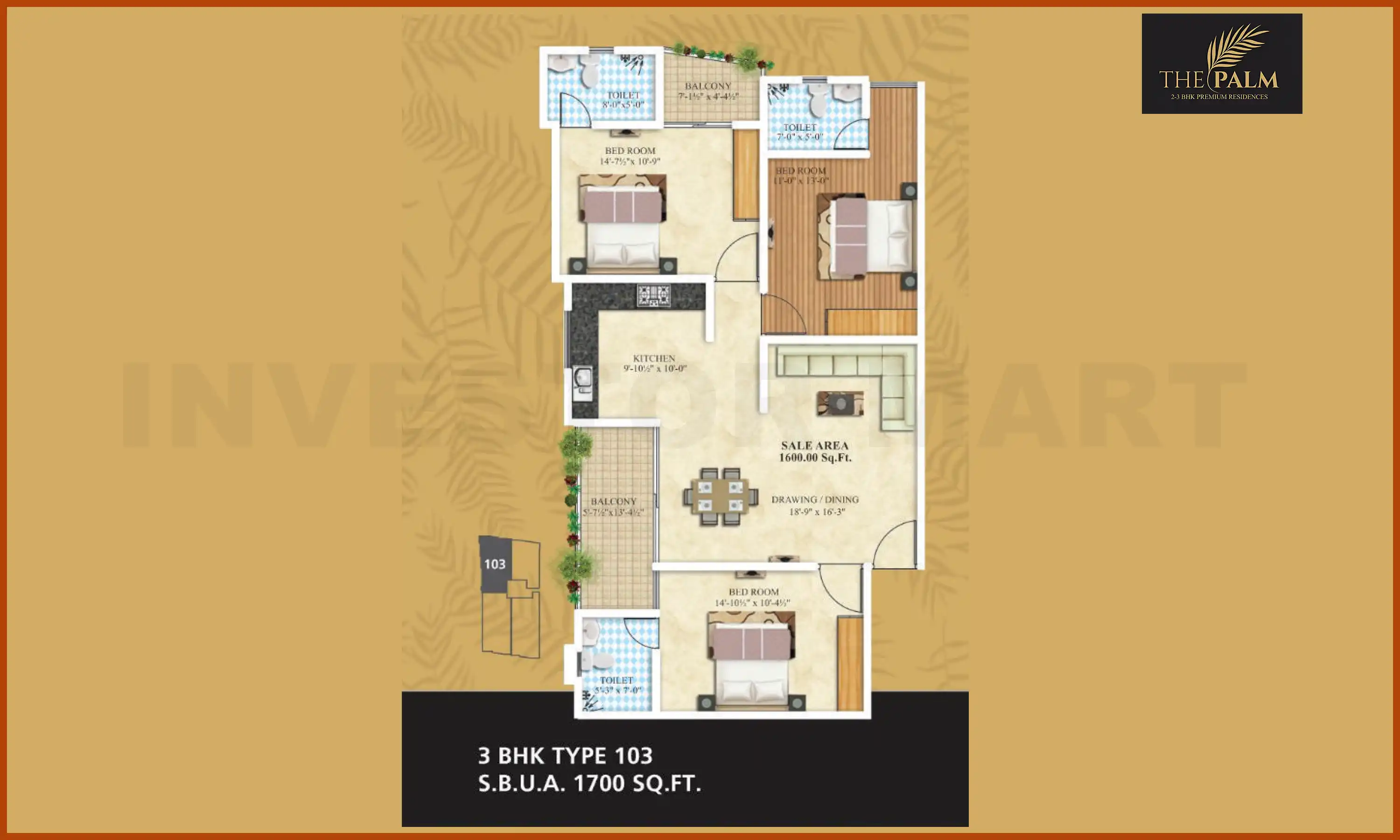 1700 Sqft