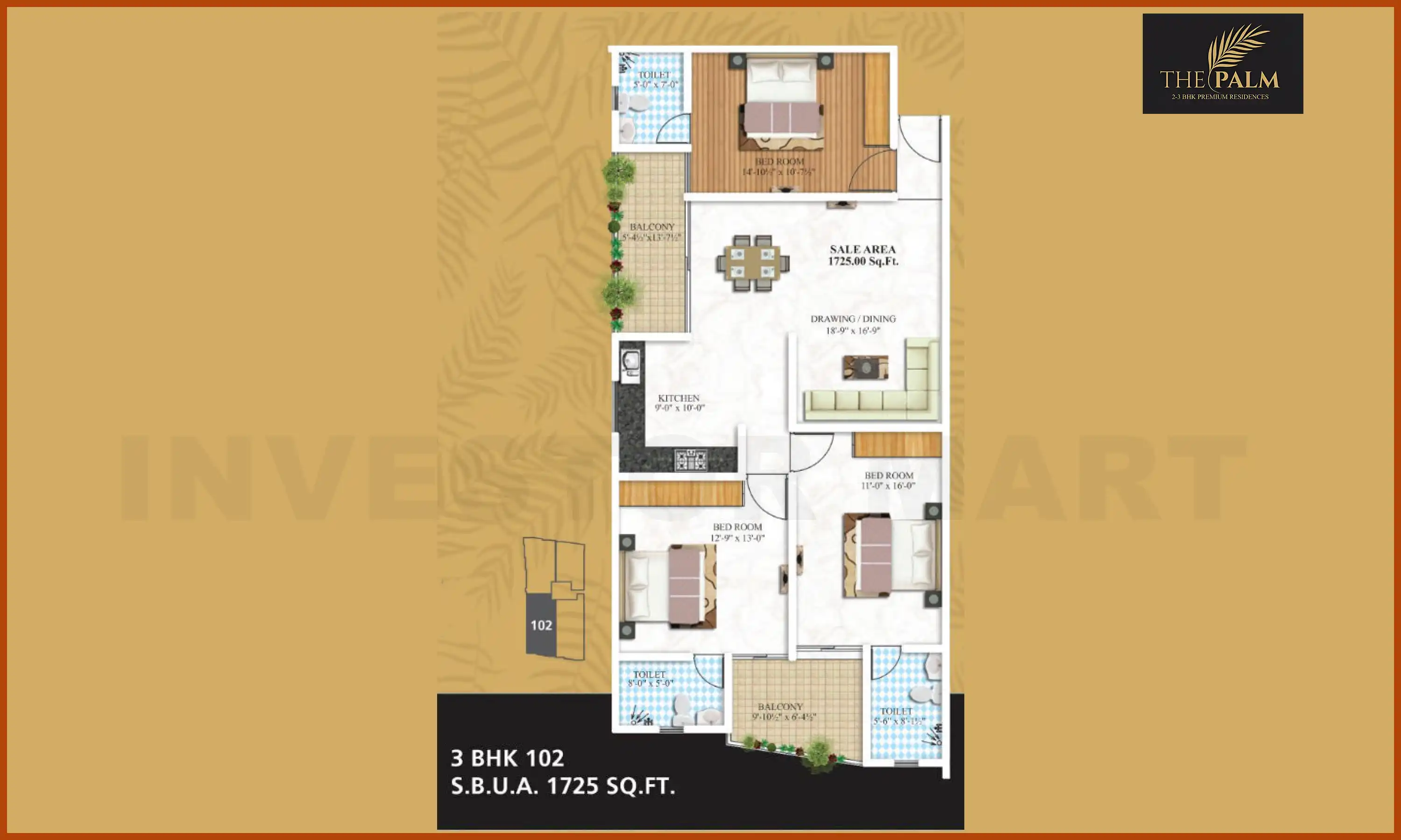1725 Sqft