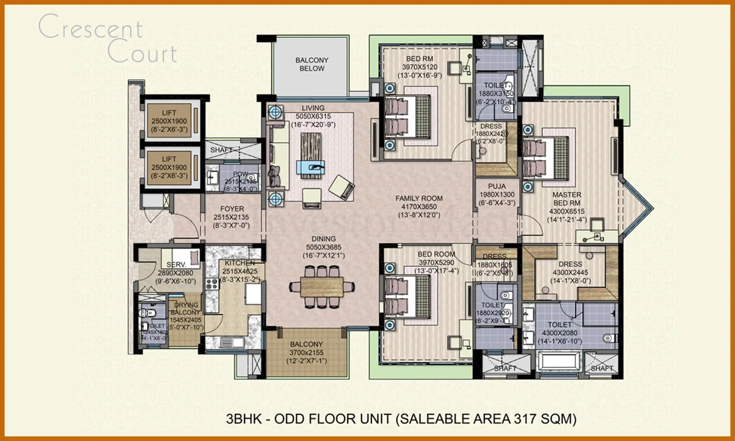 3500 Sqft