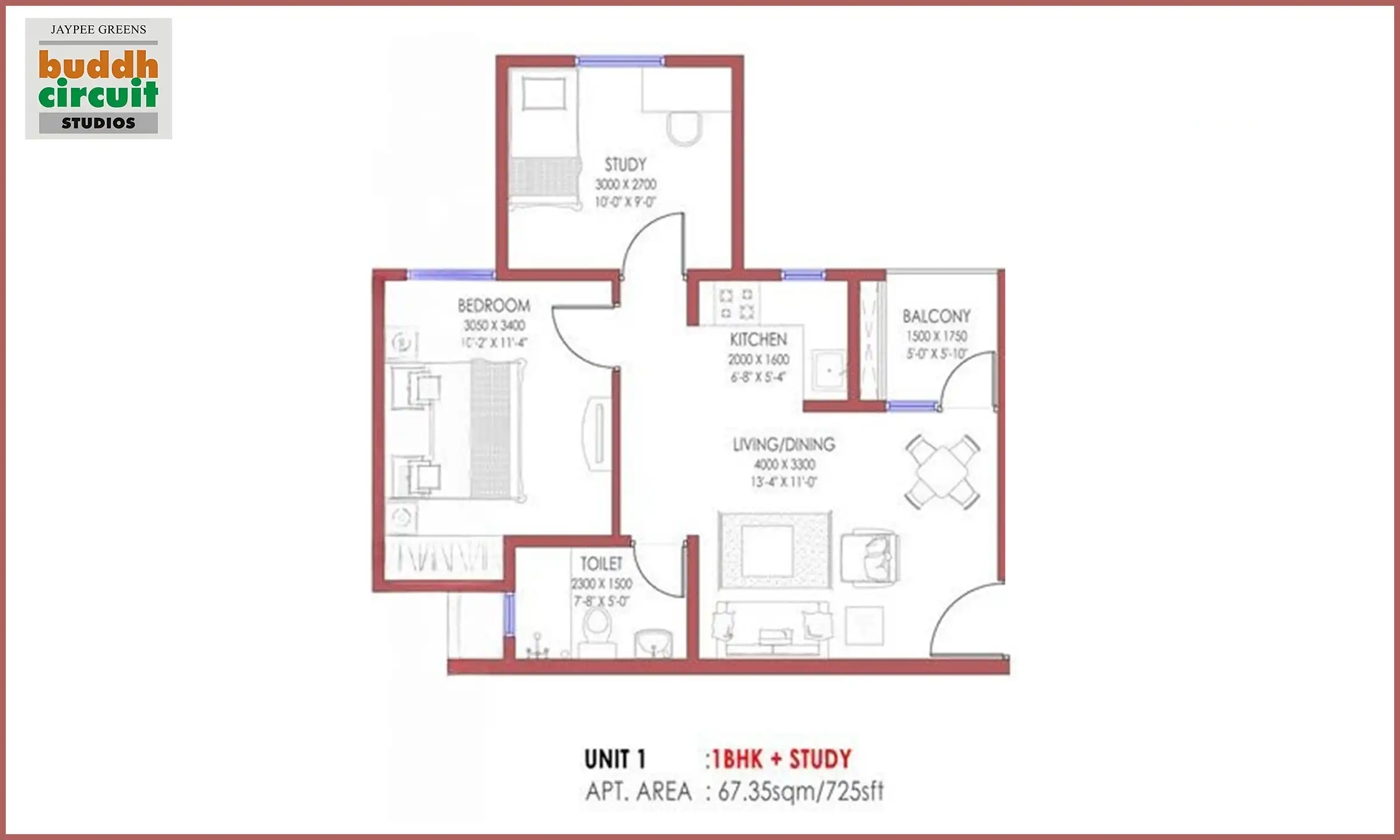 725 Sqft