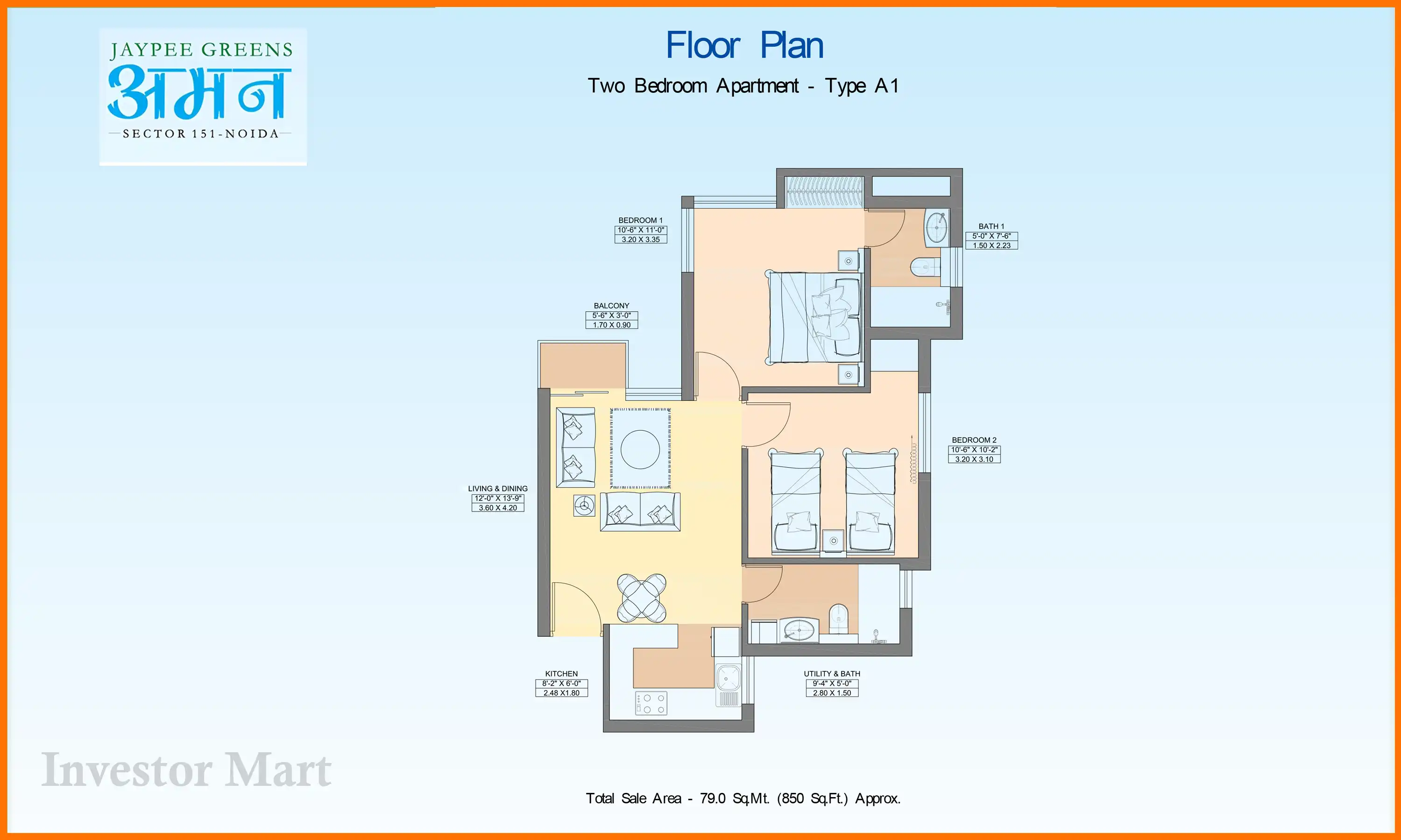 850 Sqft