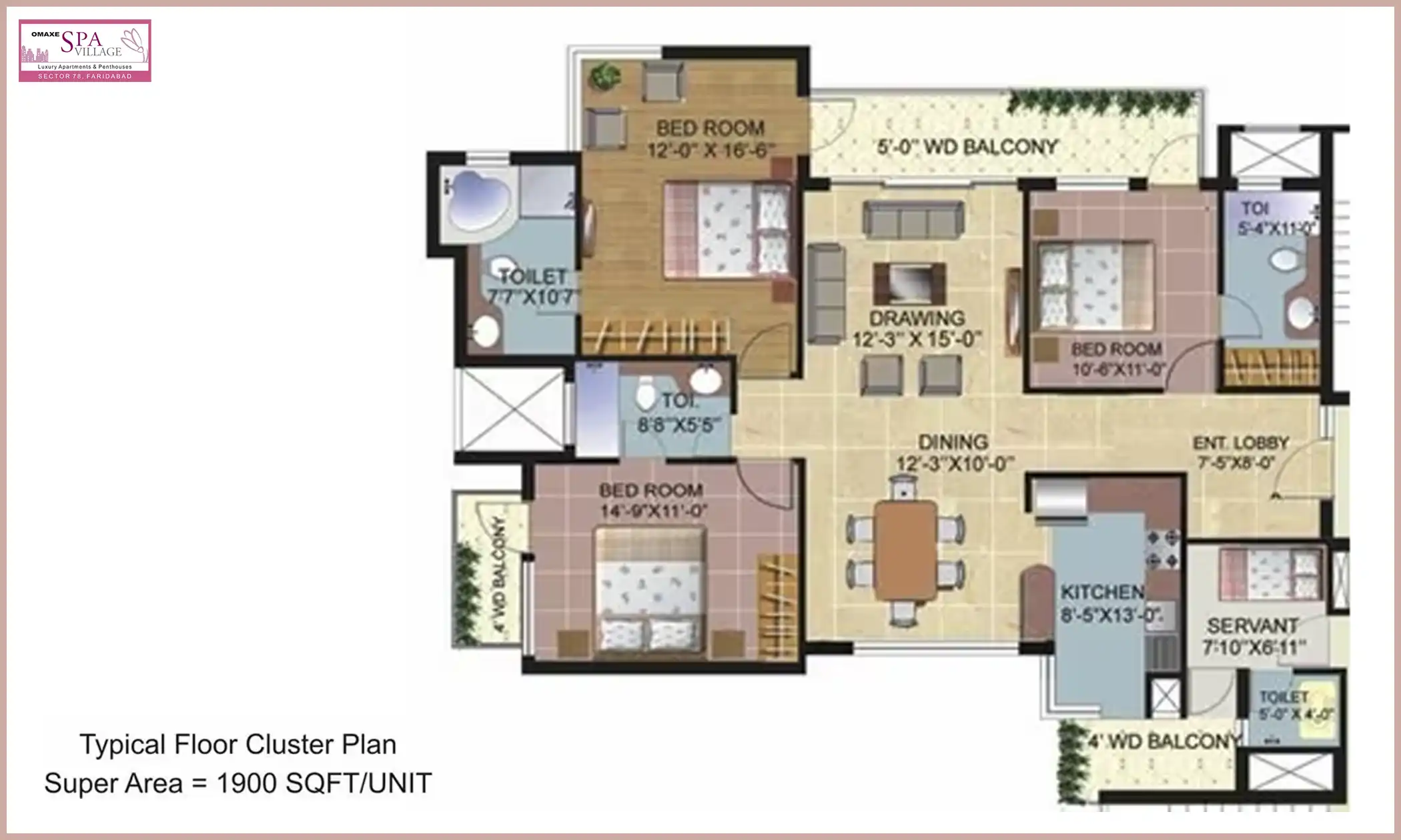 1900 Sqft