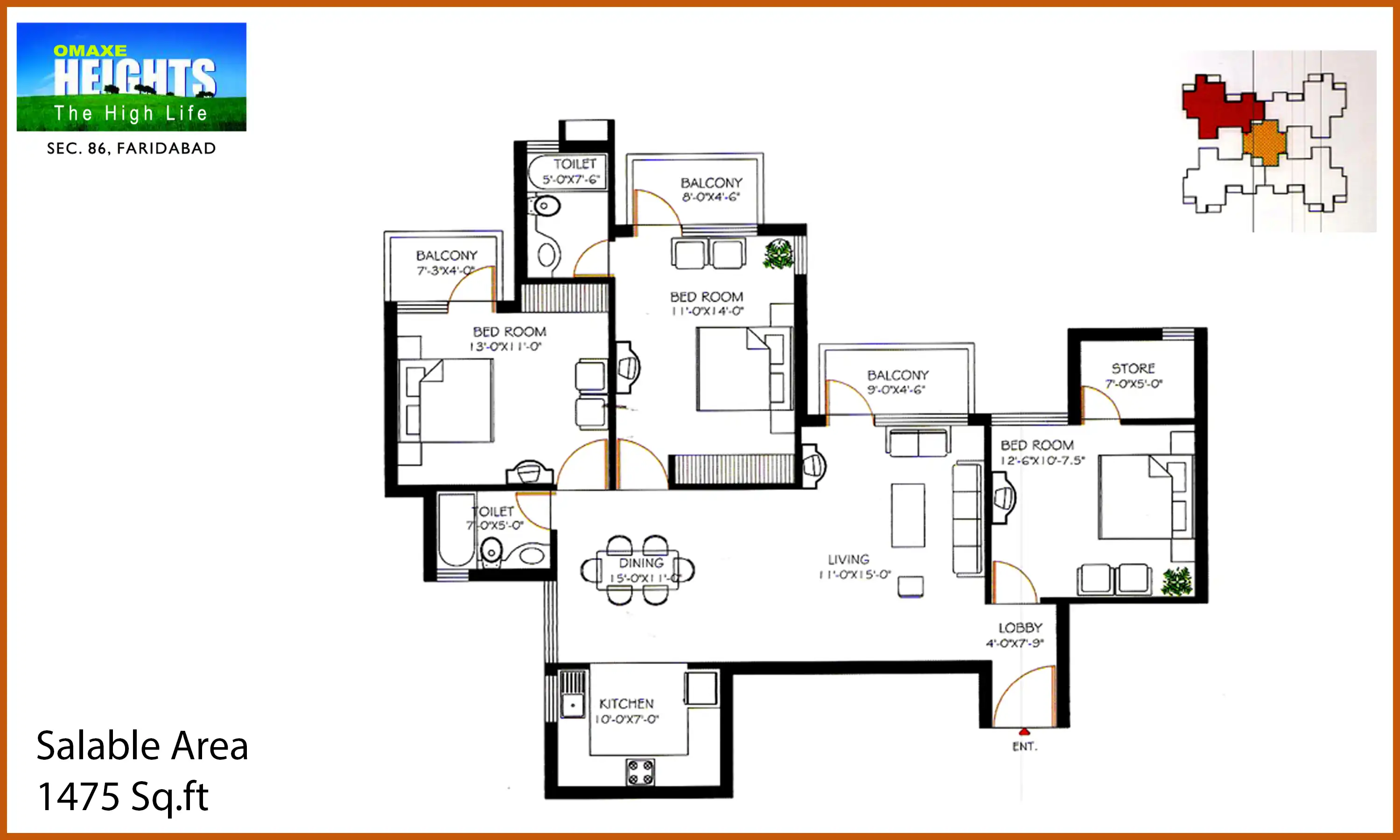 1475 Sqft