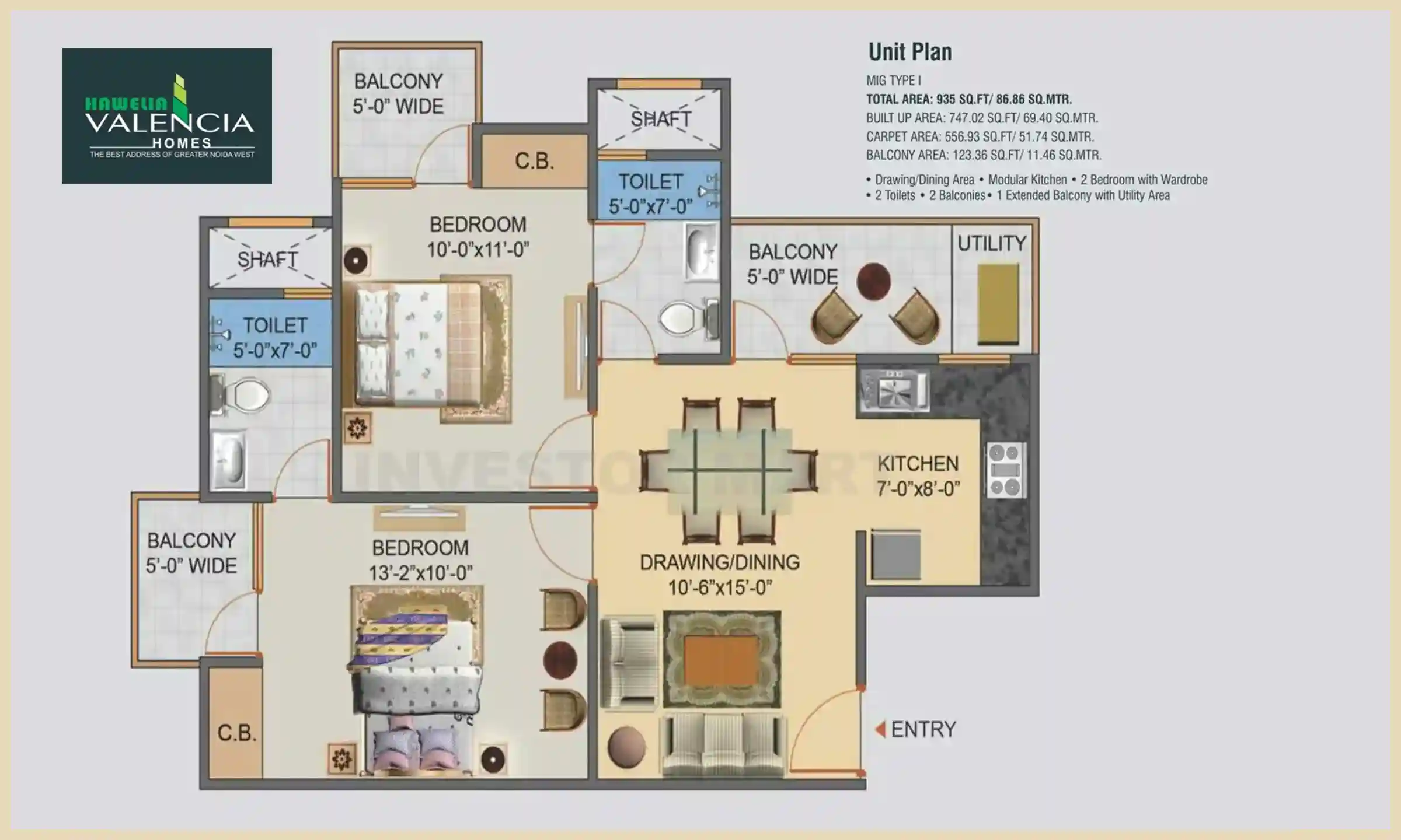 935 Sqft