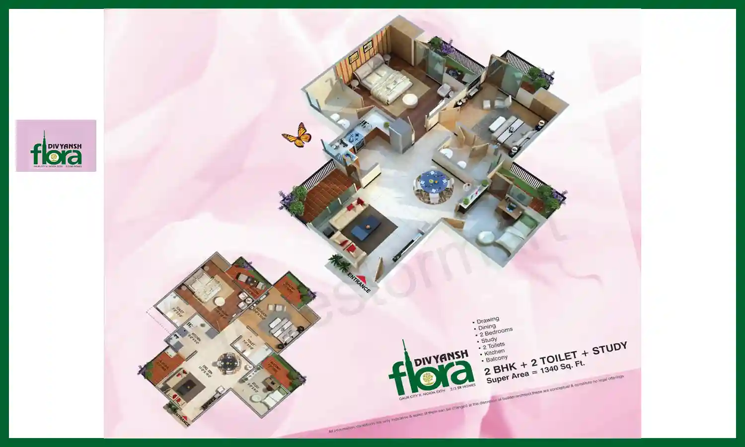 1340 Sqft
