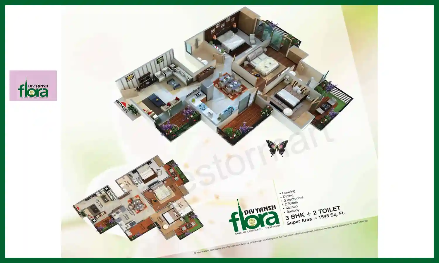 1545 Sqft