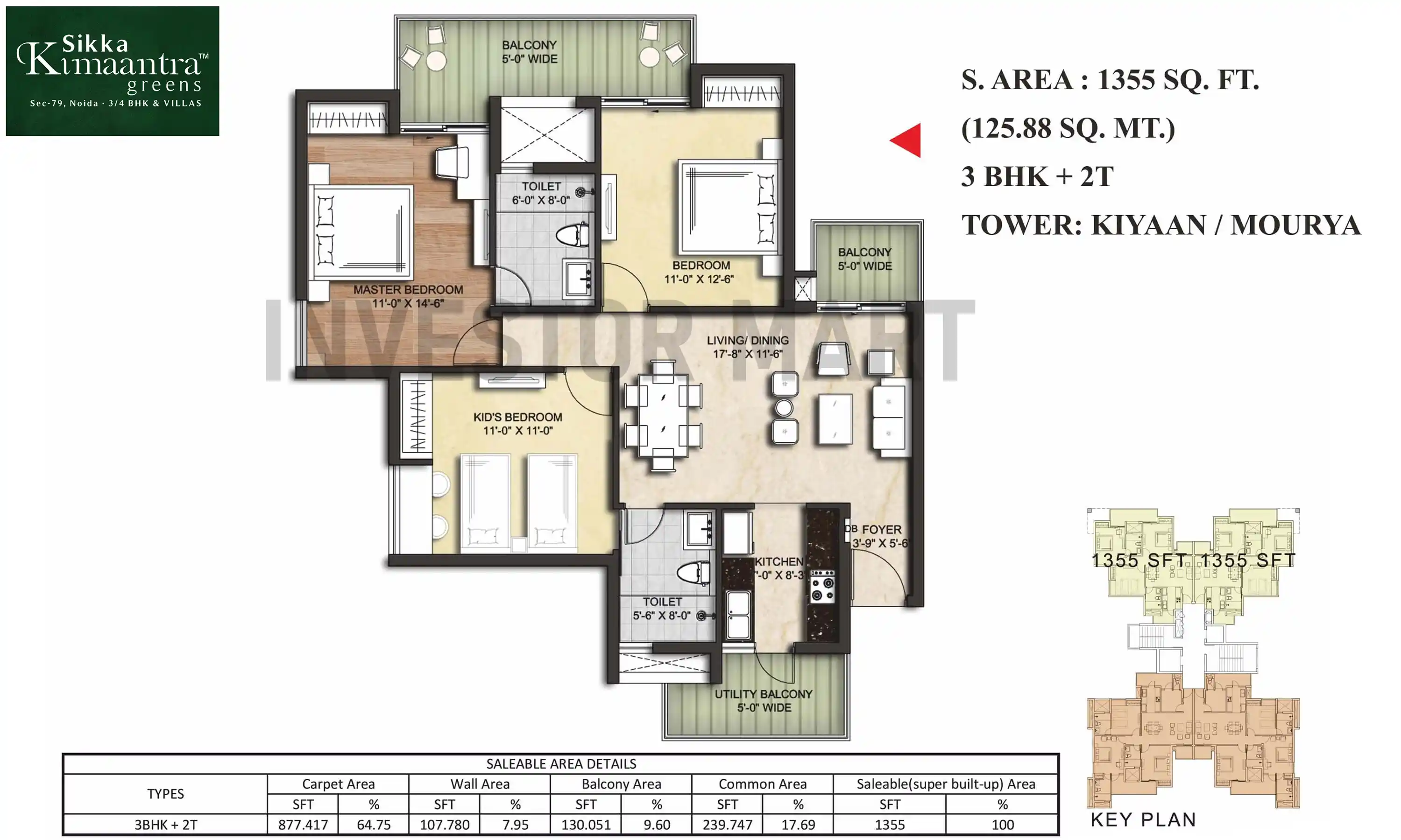 1355 Sqft