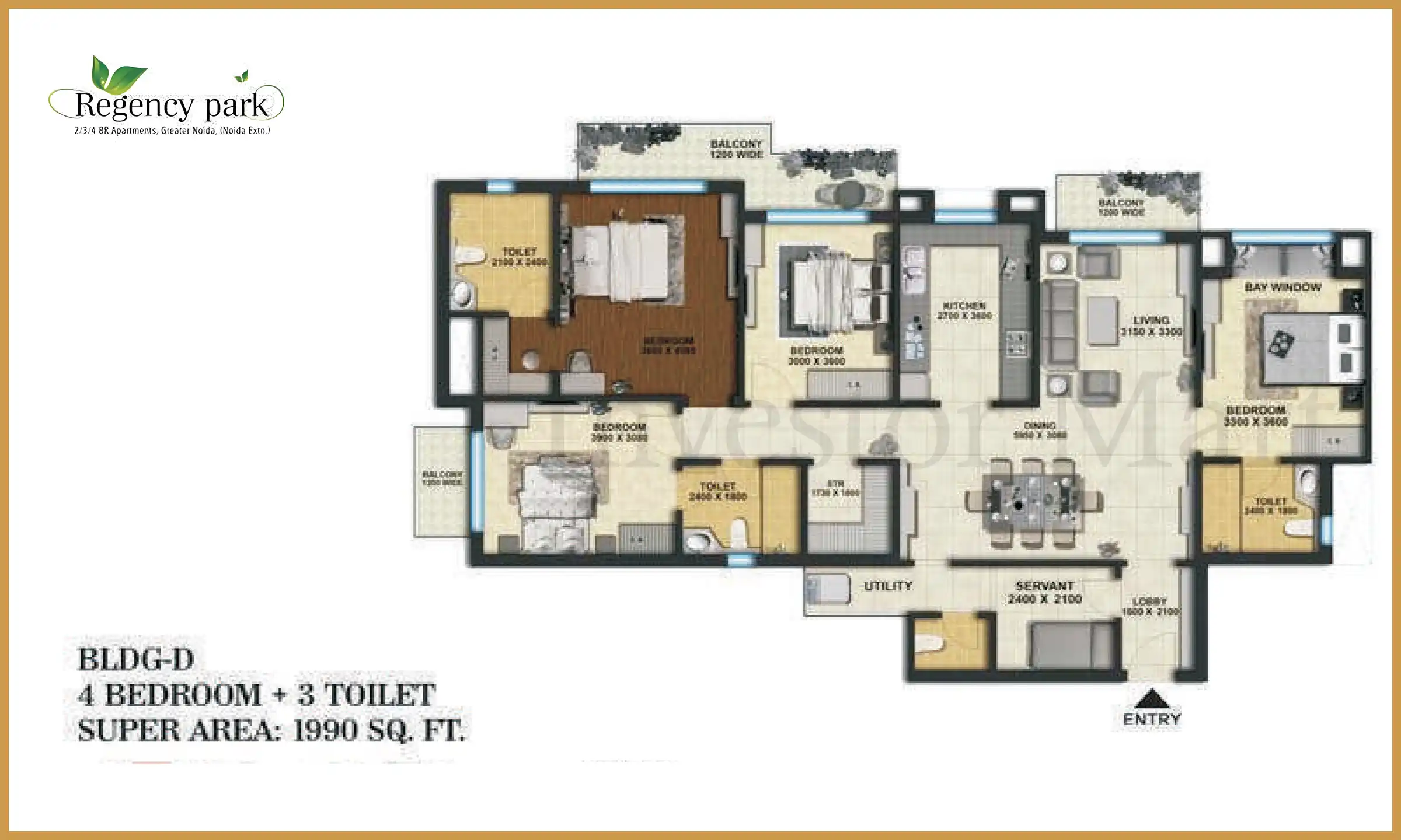 1990 Sqft