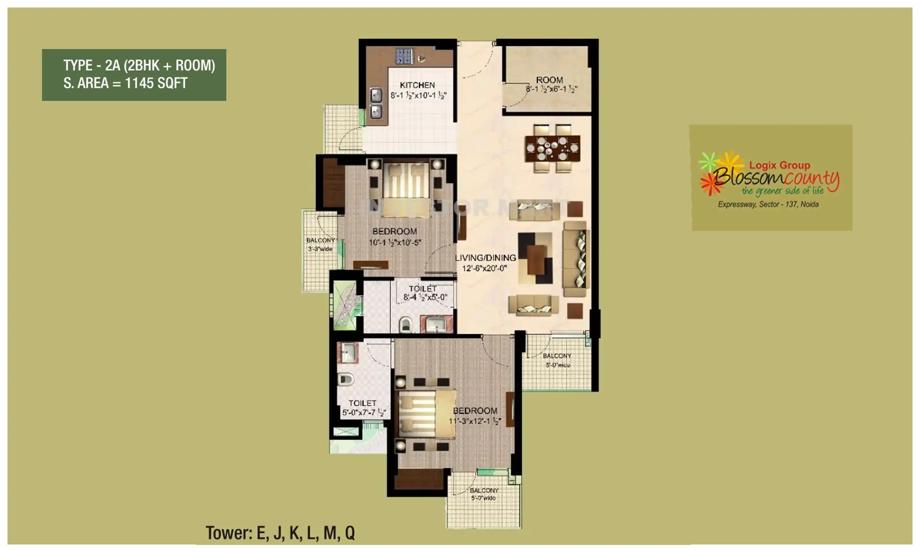 1145 Sqft
