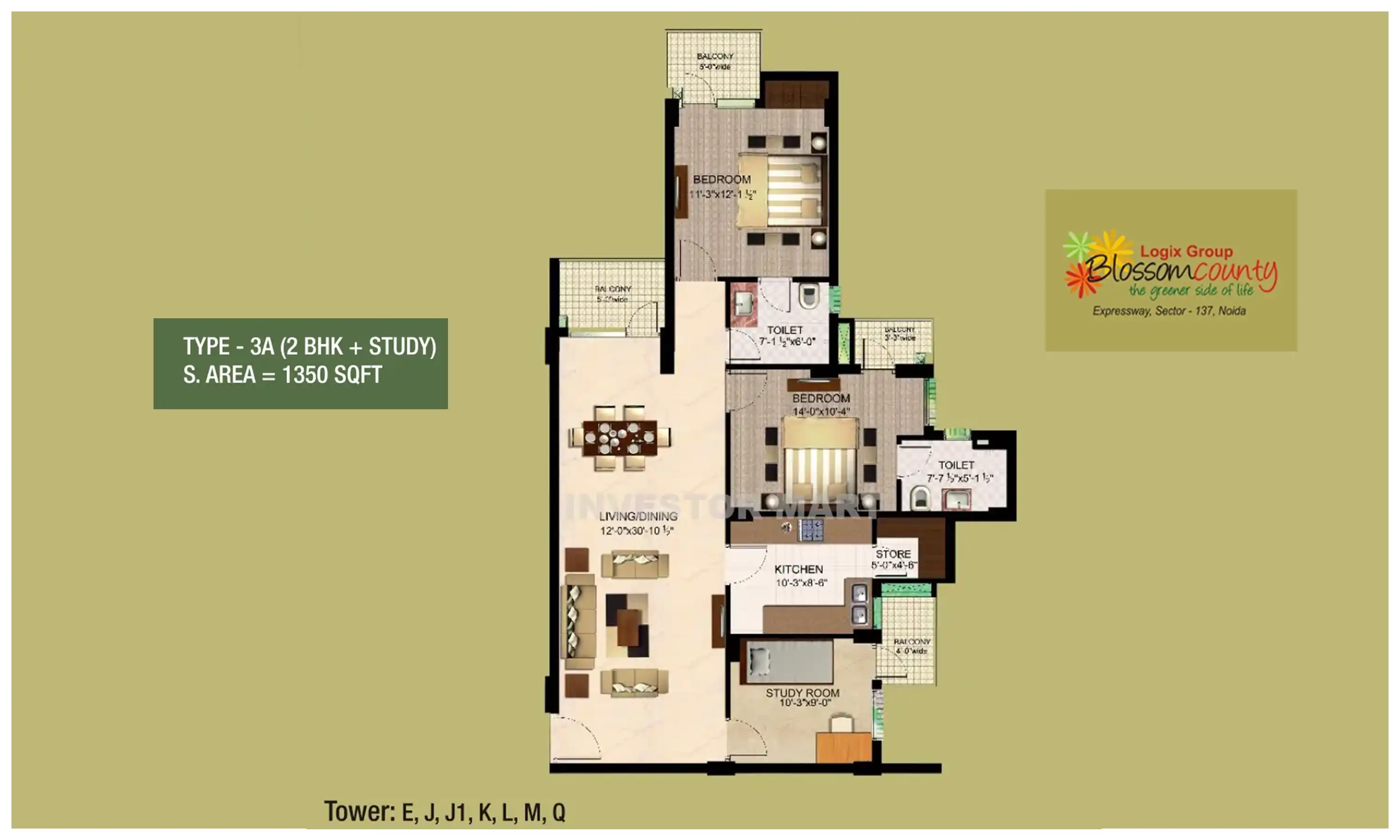 1350 Sqft