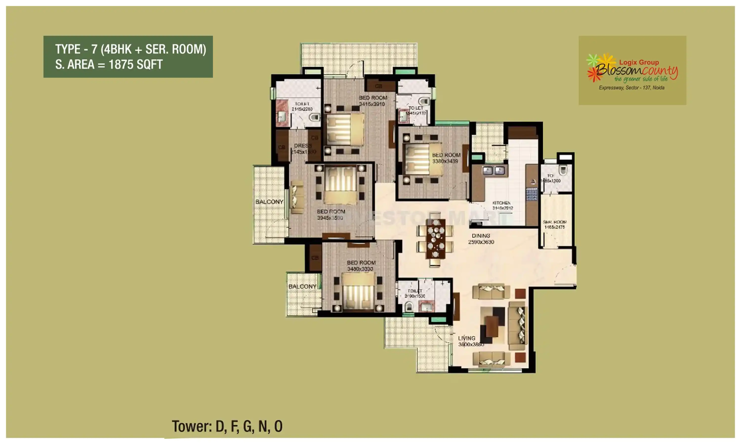 1875 Sqft