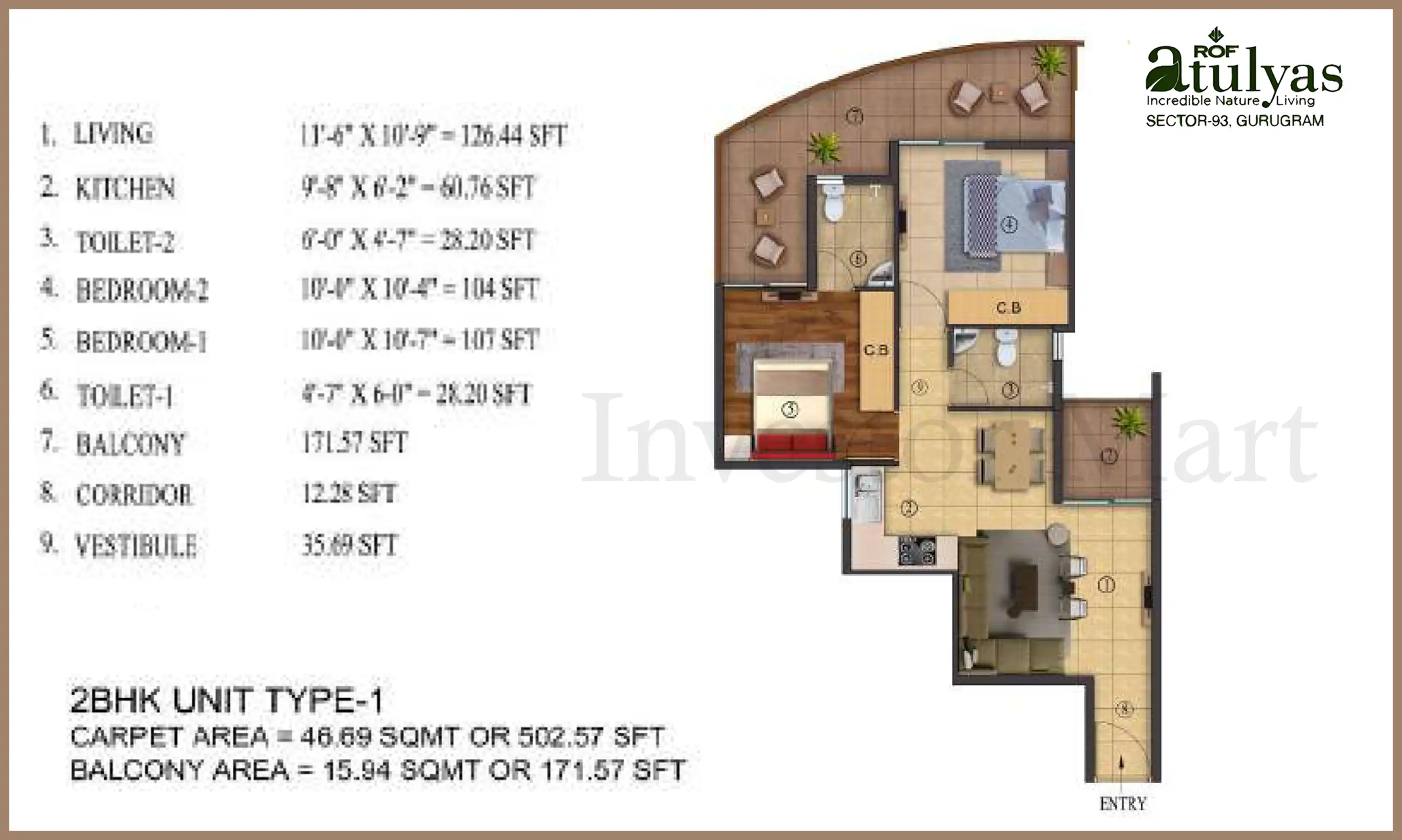 502 Sqft