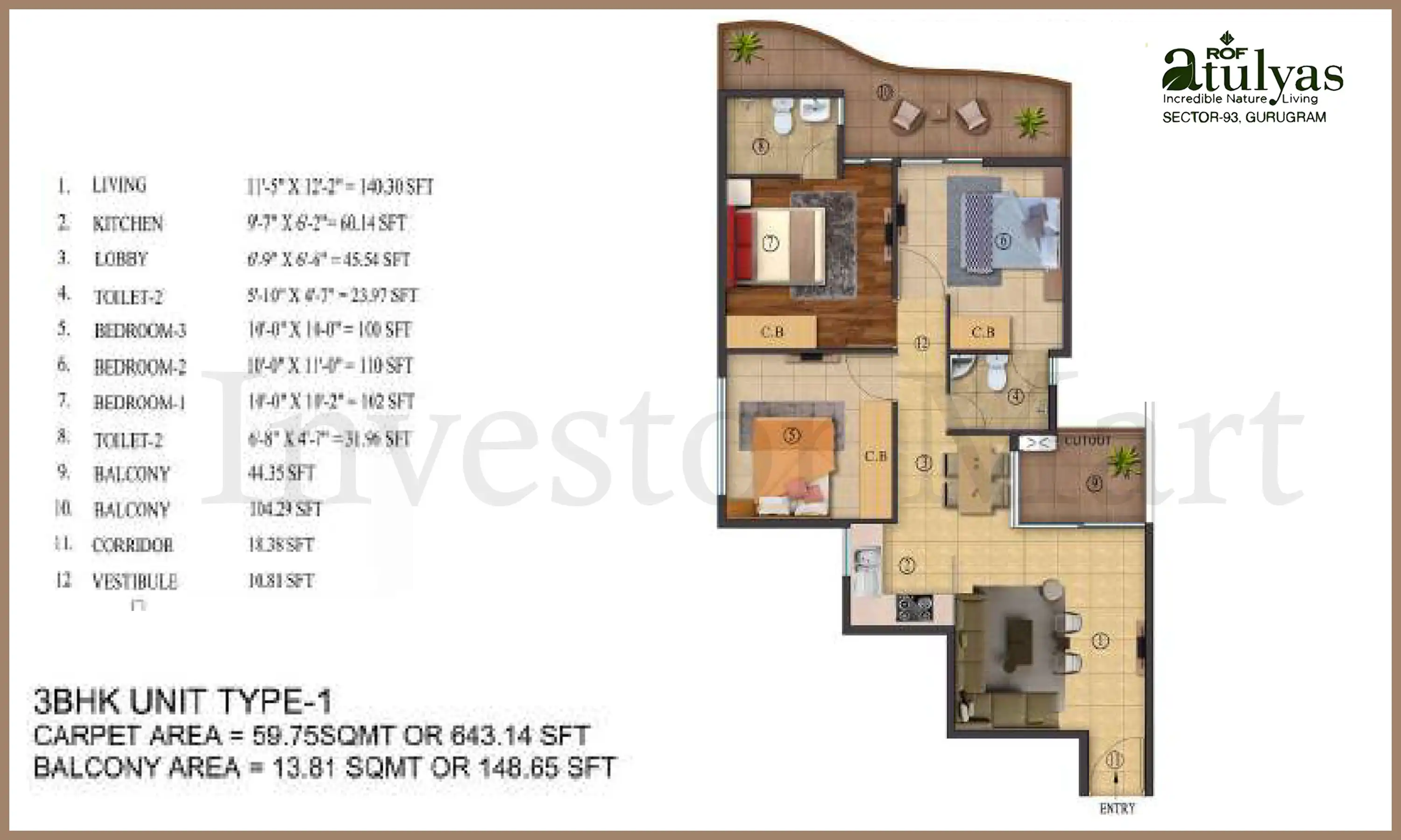 643 Sqft