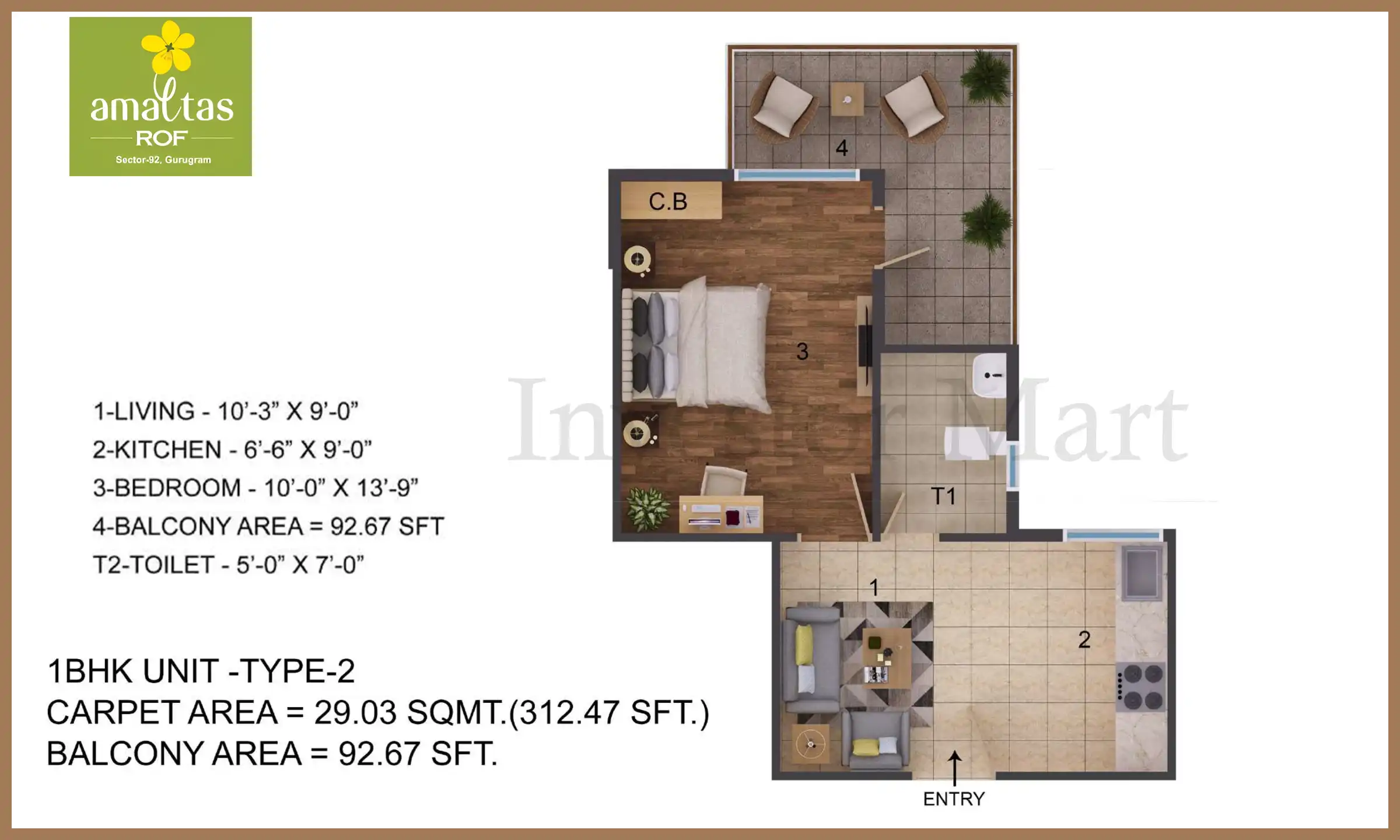 312 Sqft