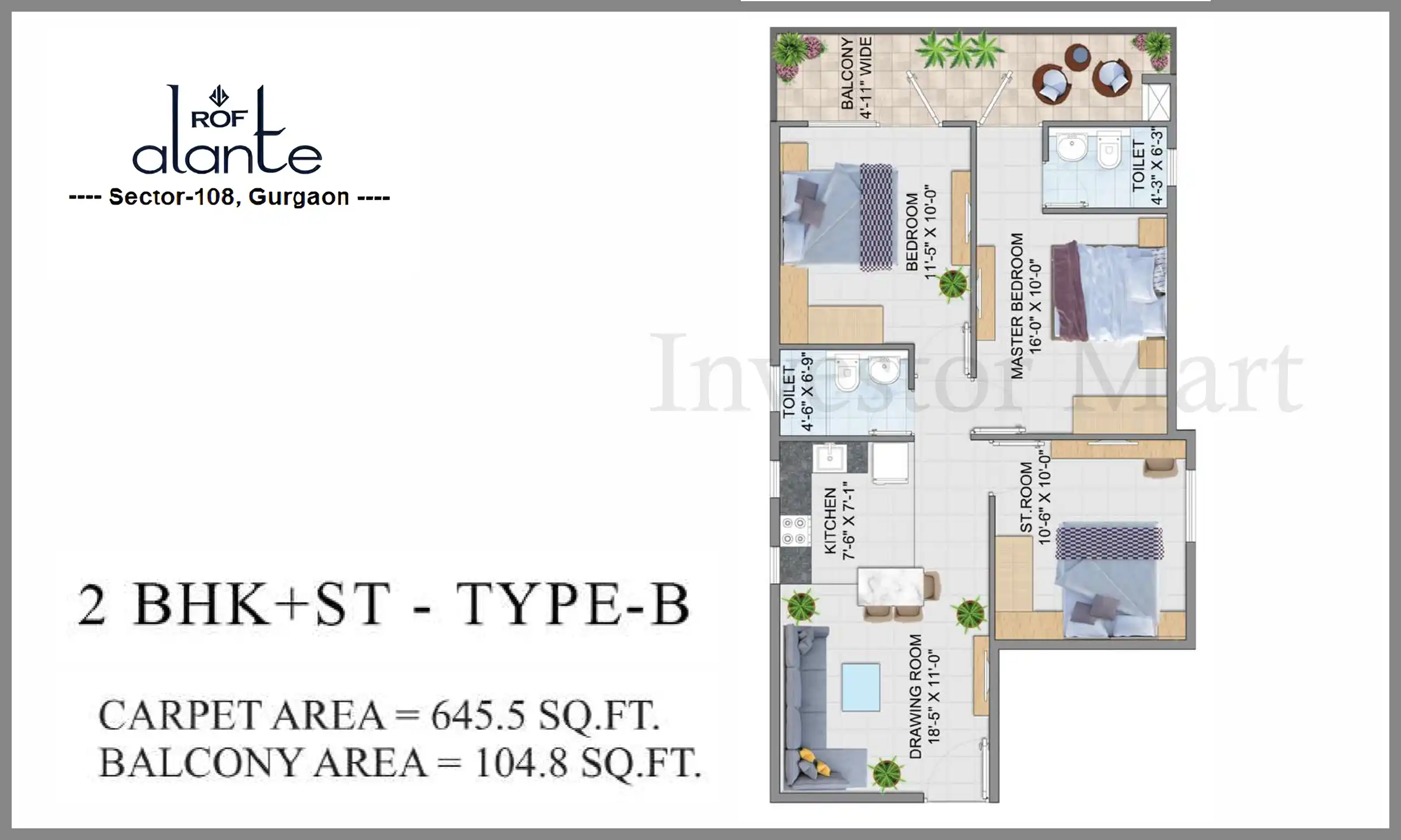 645 Sqft