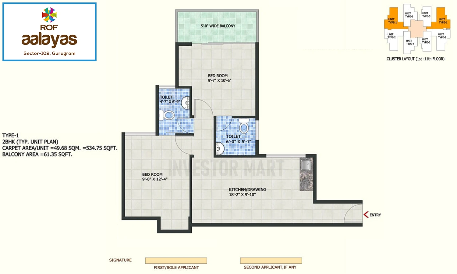 534 Sqft