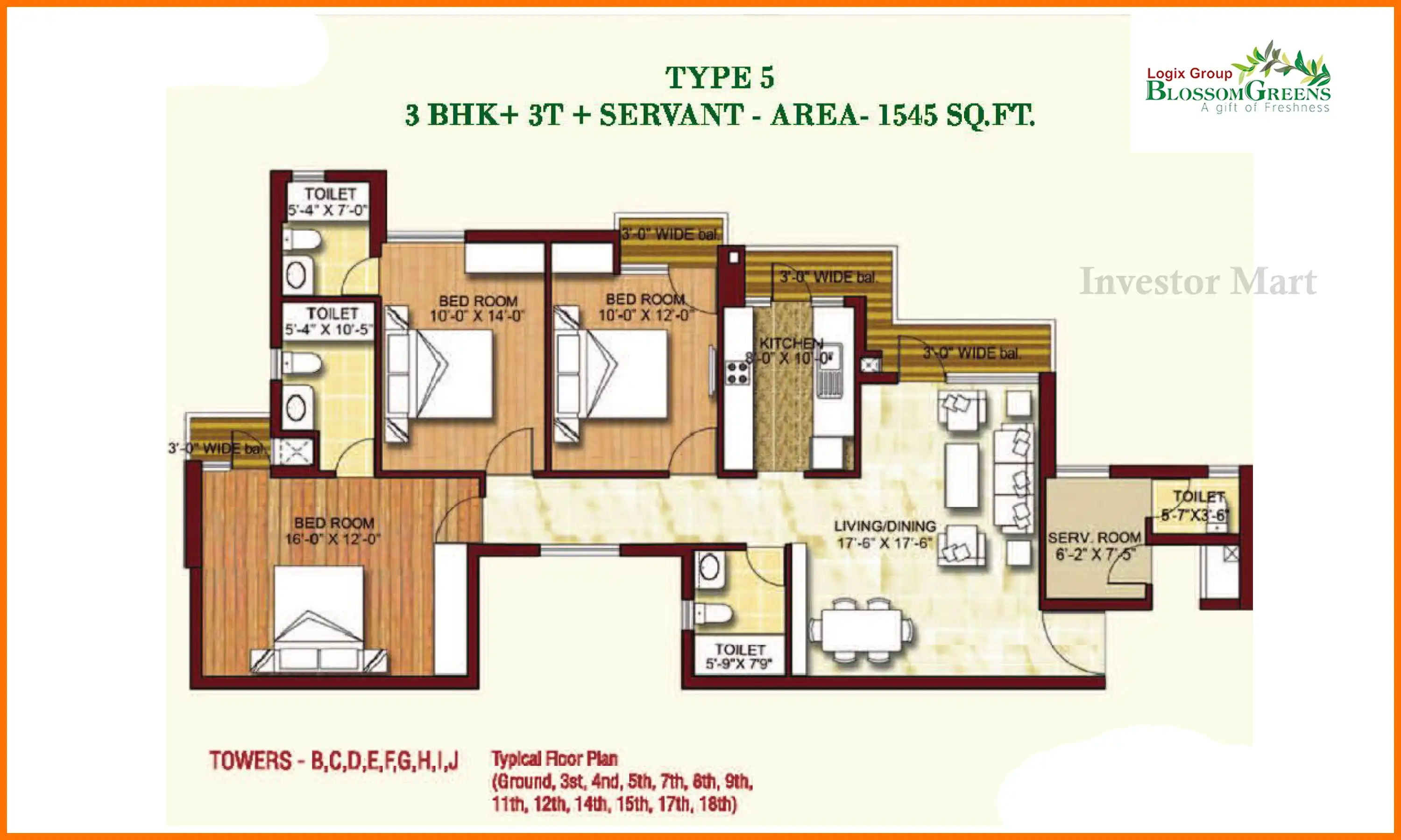 1545 Sqft