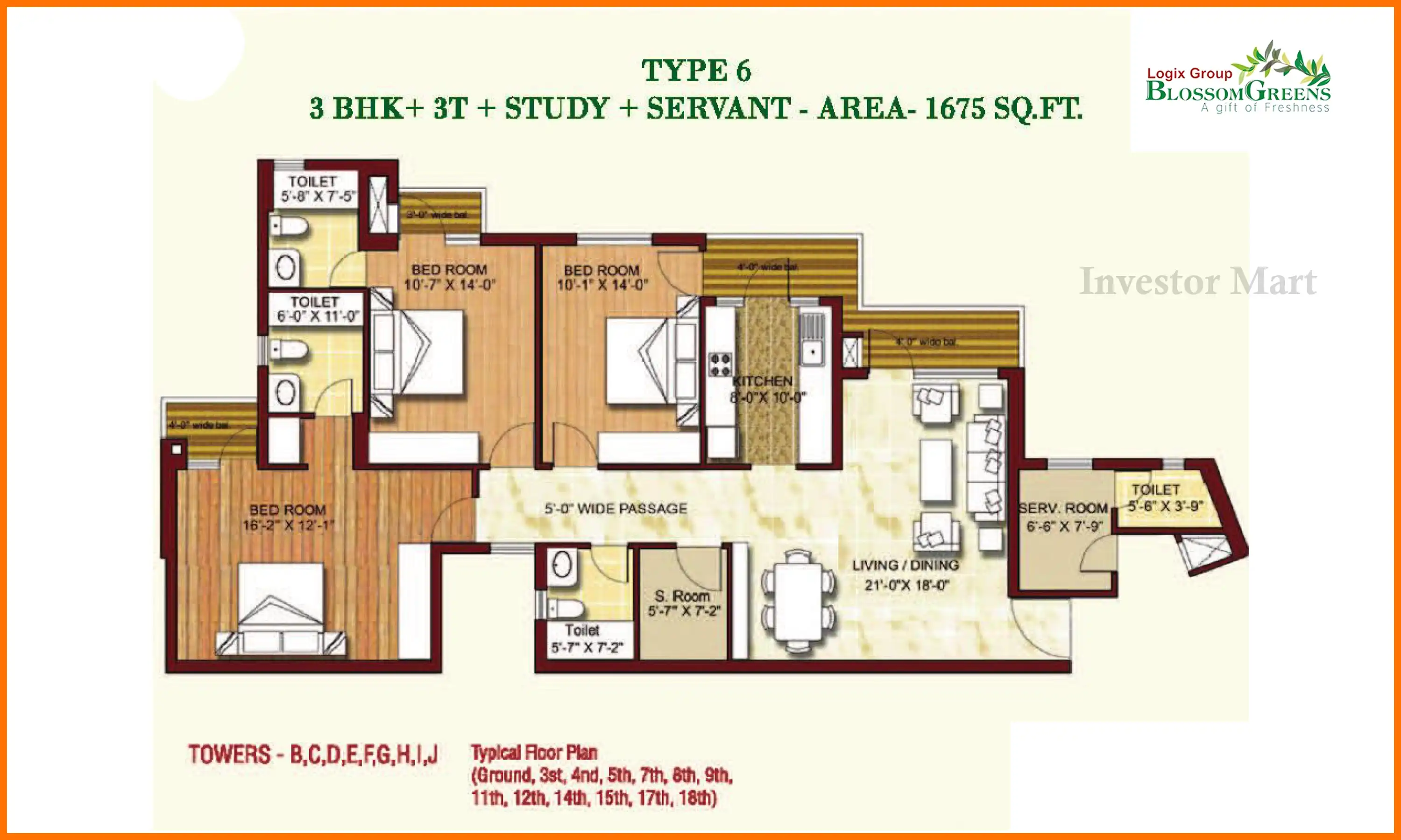 1675 Sqft