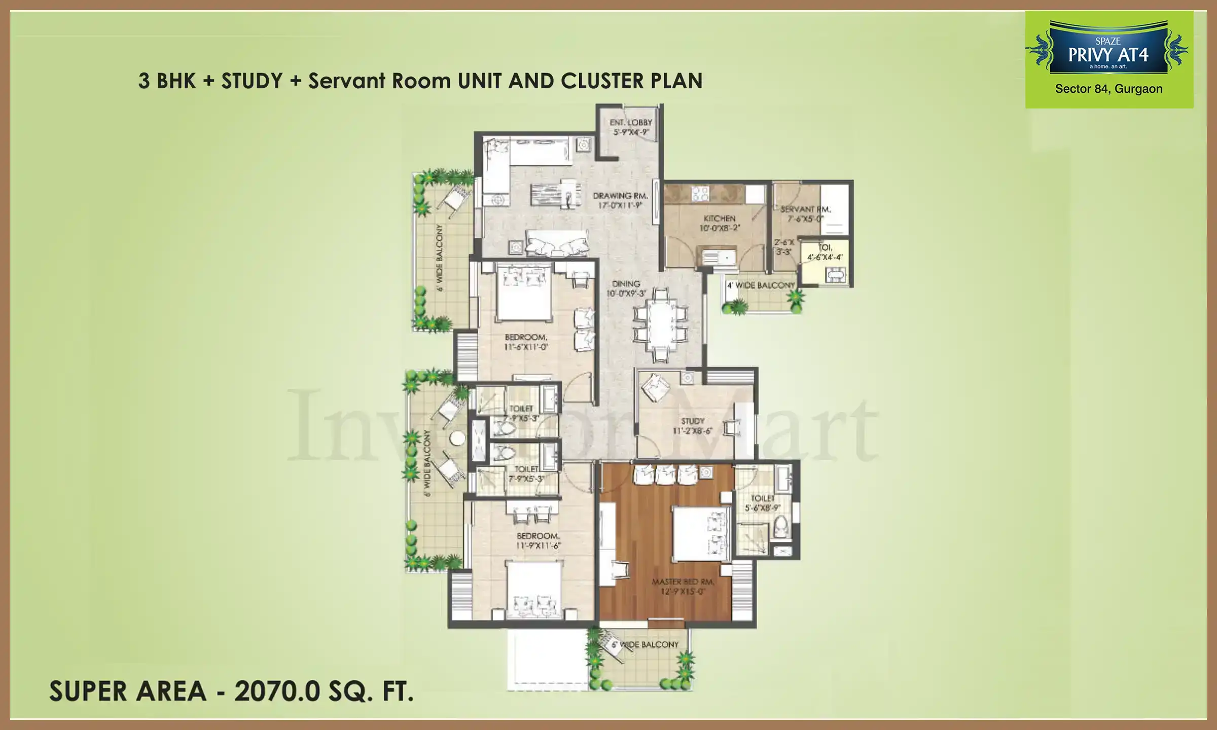 2070 Sqft
