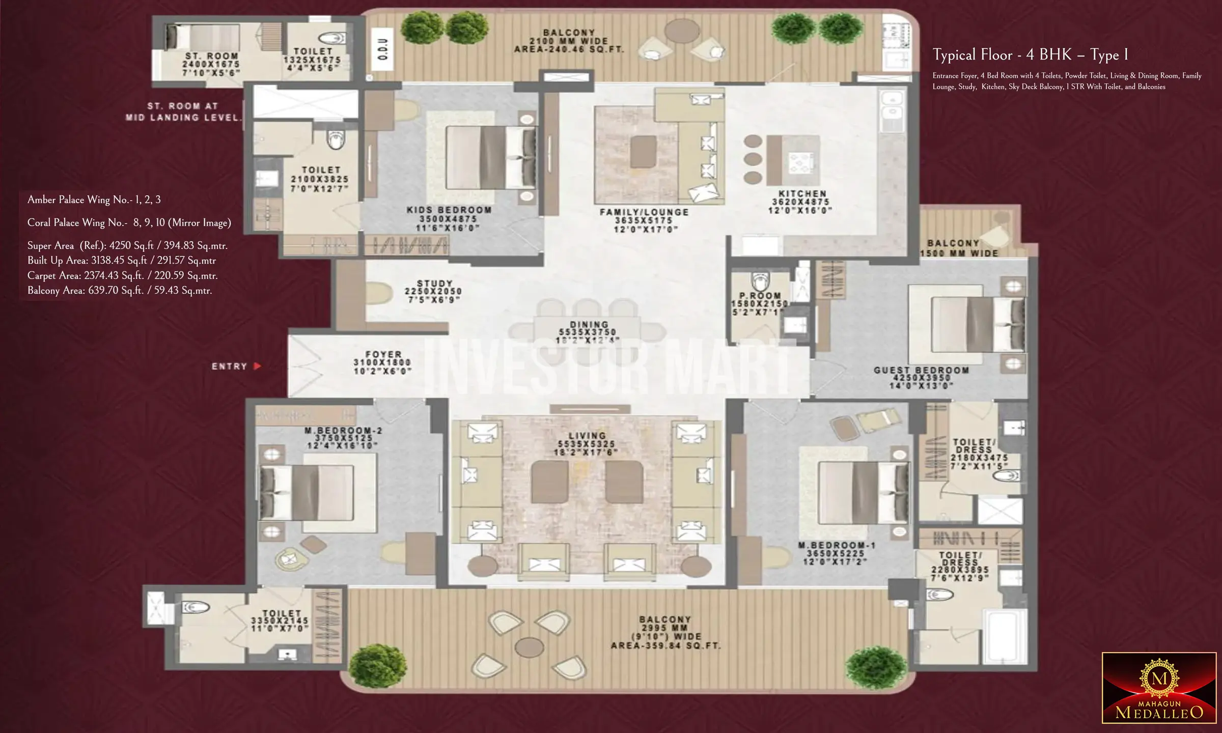 4250 Sqft