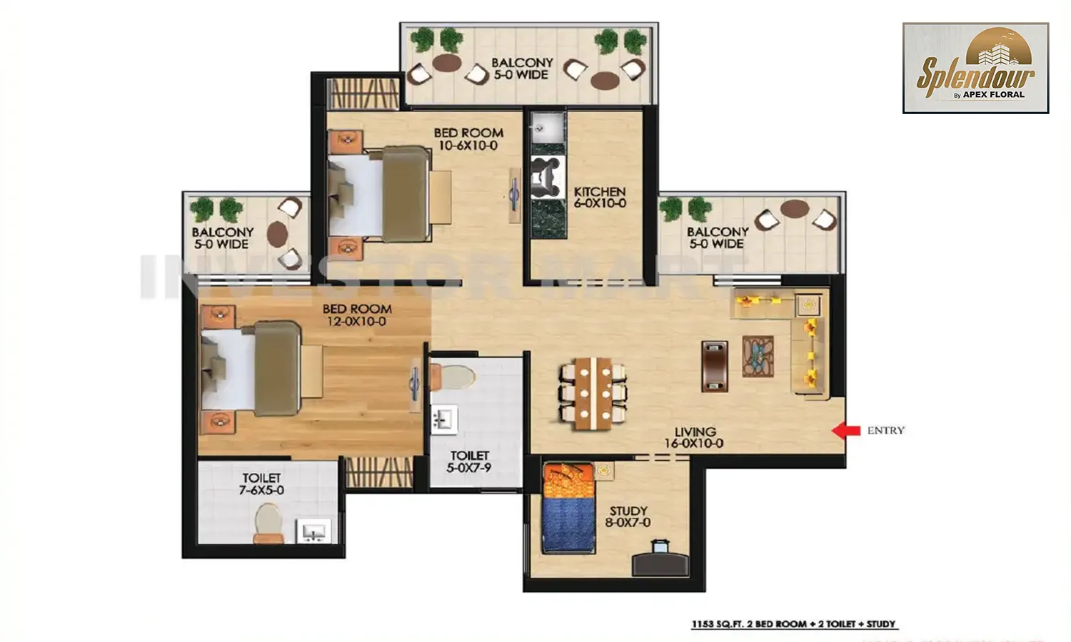 1153 Sqft