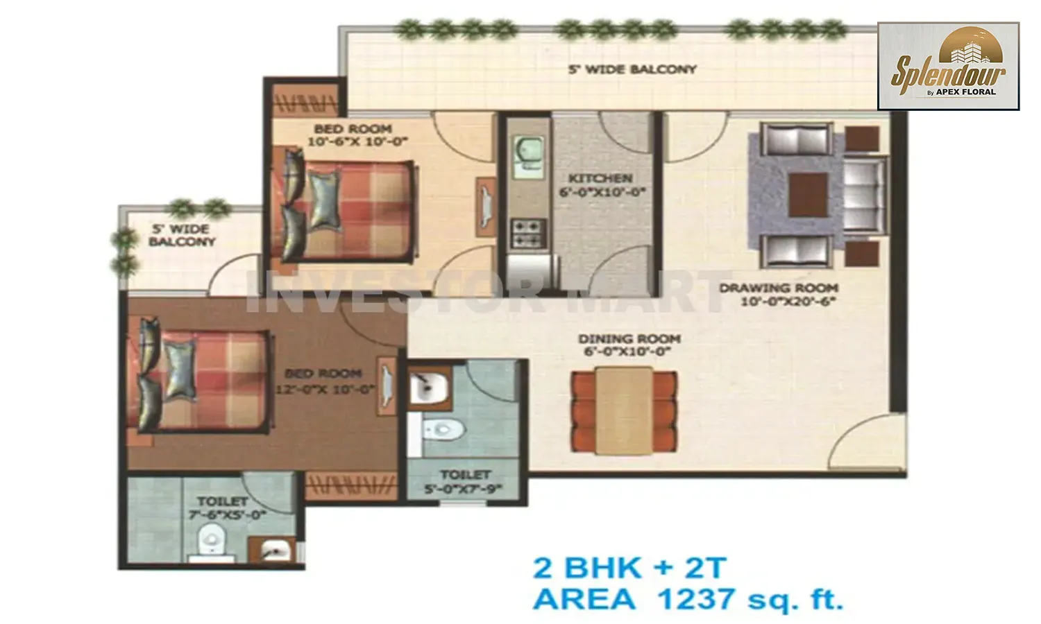 1237 Sqft
