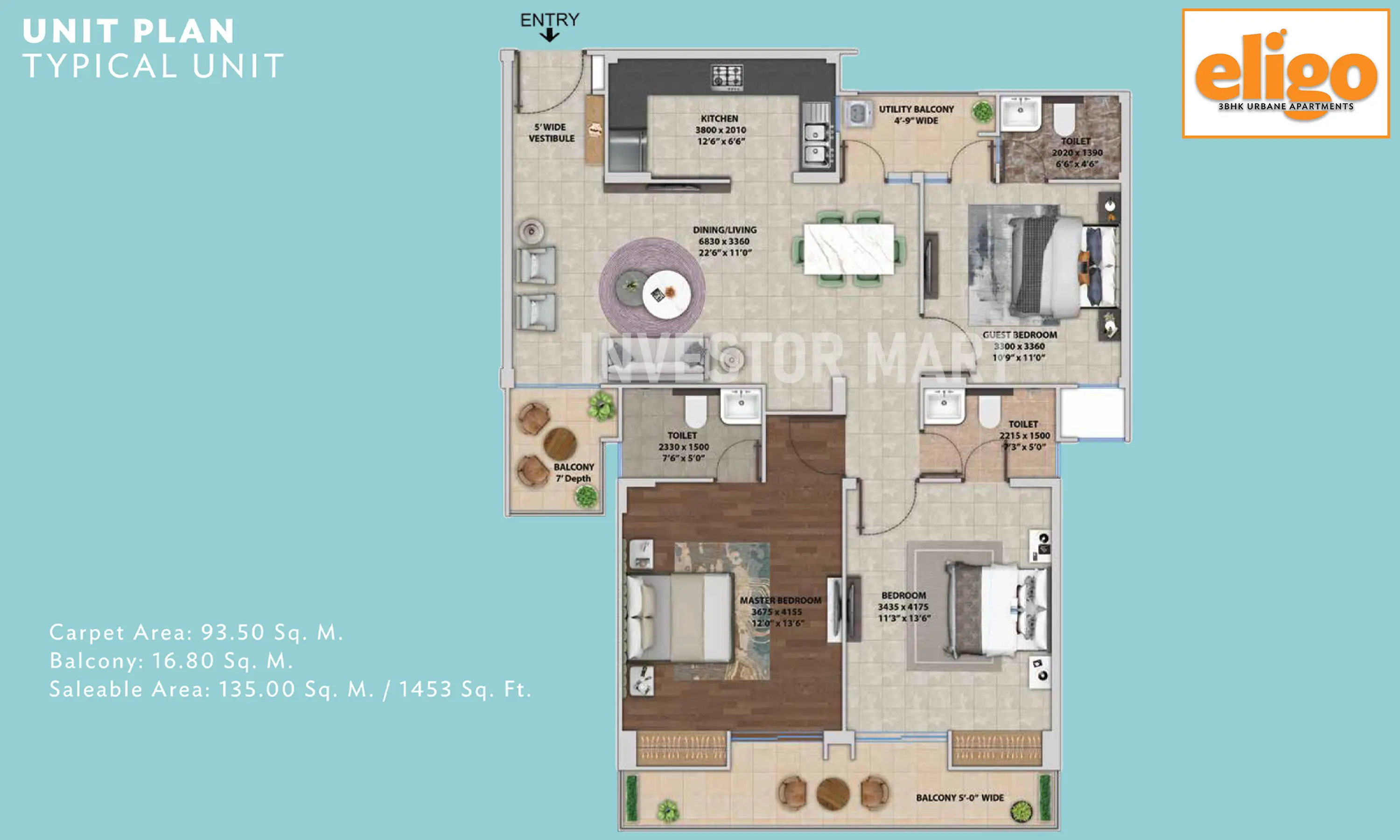 1453 Sqft