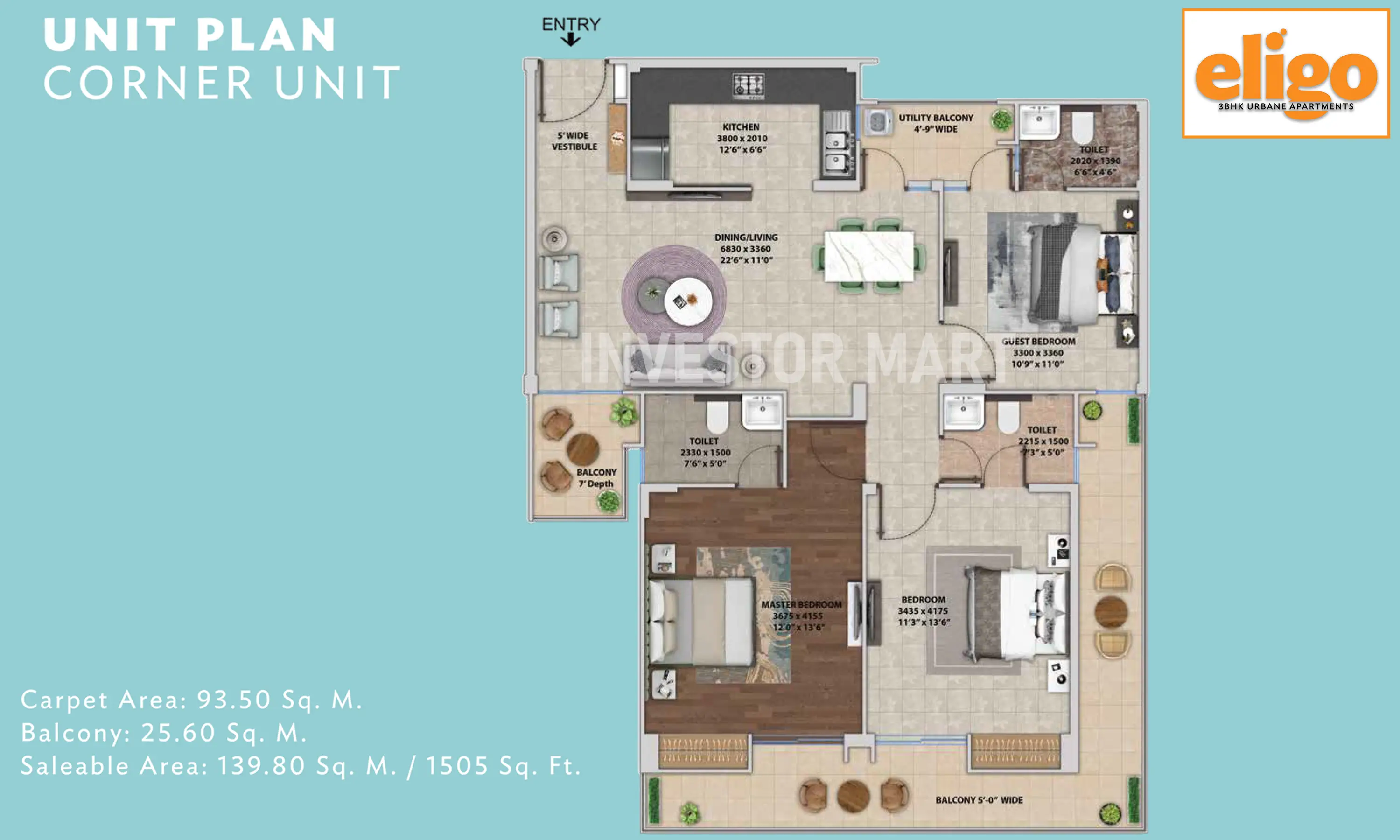 1505 Sqft
