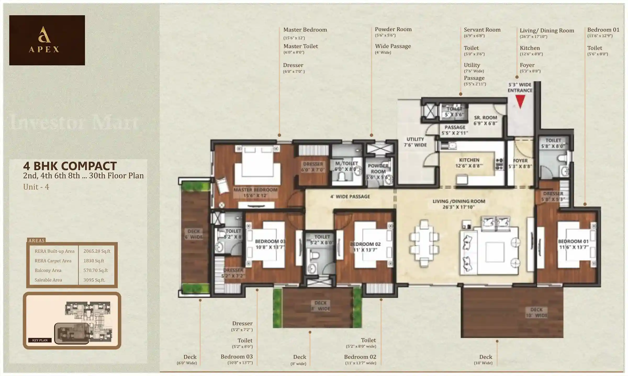 3095 Sqft