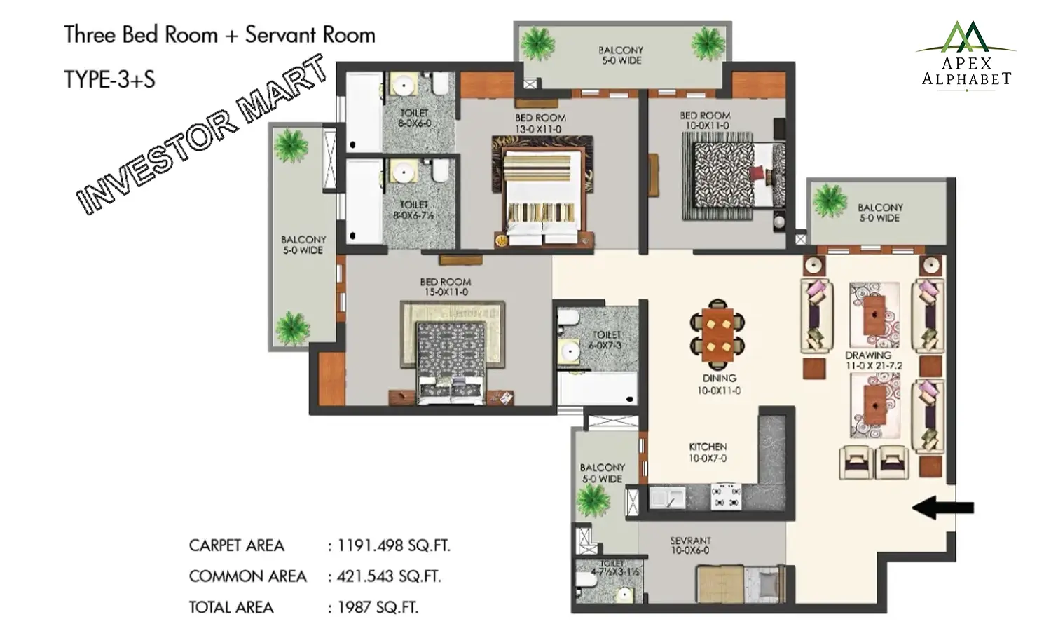1987 Sqft