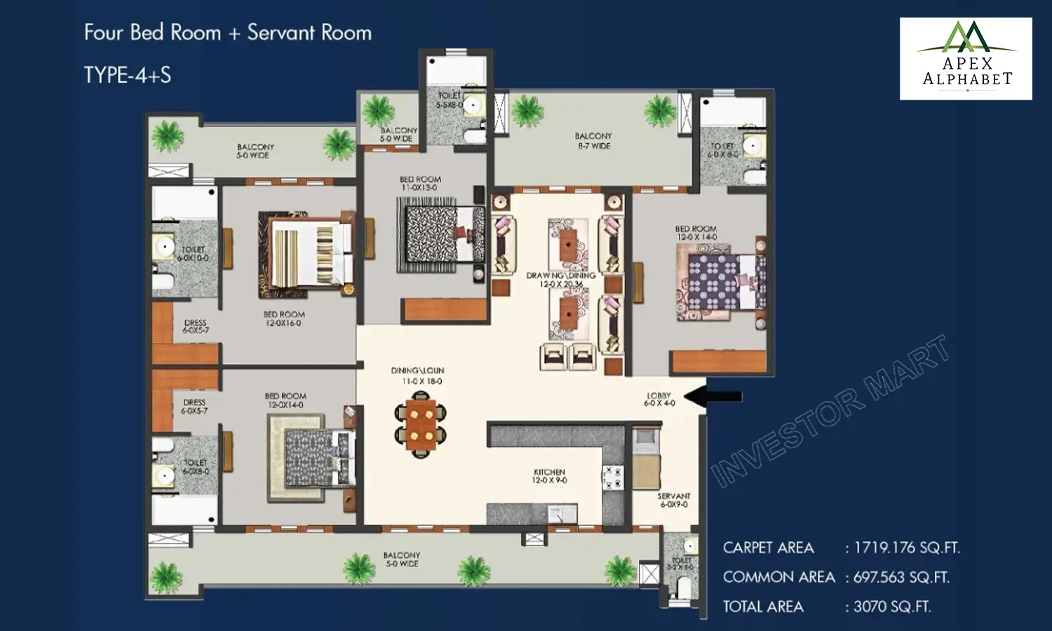 3070 Sqft