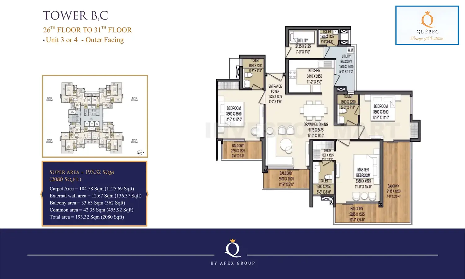 2080 Sqft