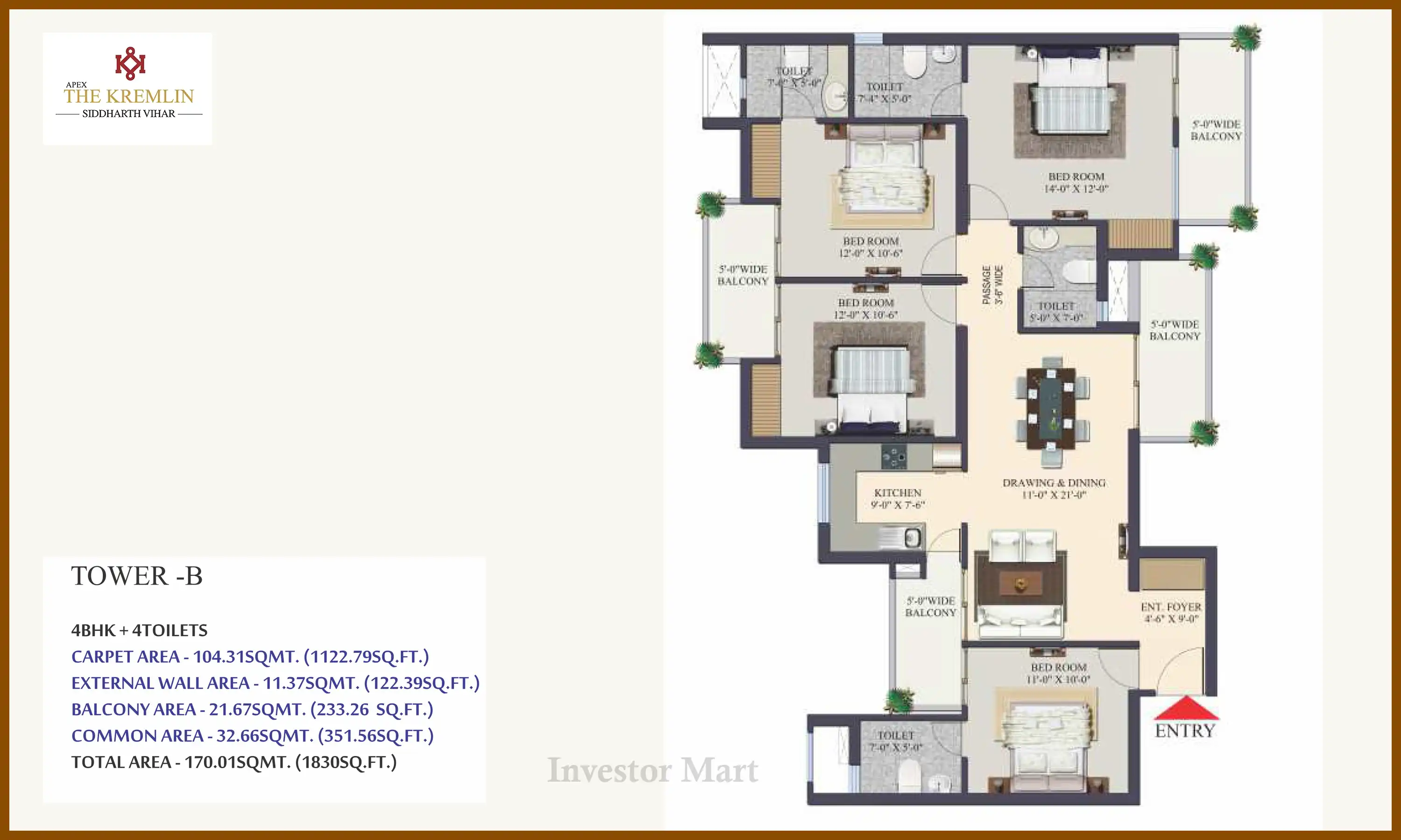 1830 Sqft