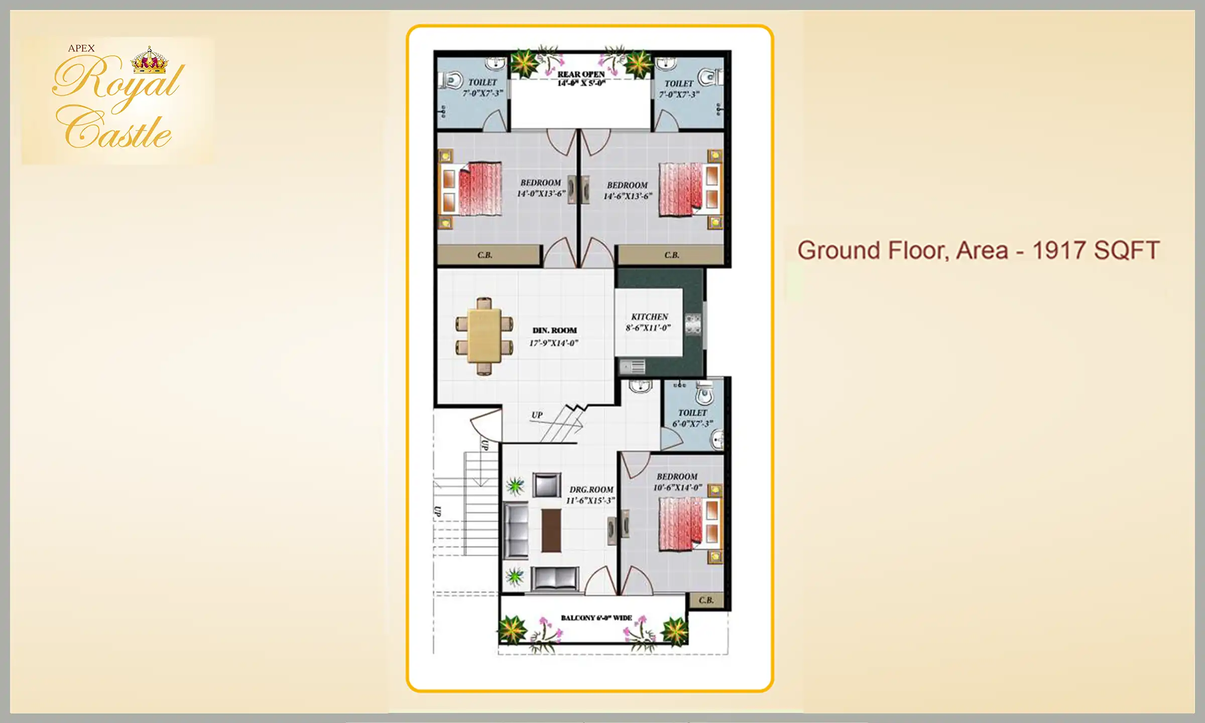 1917 Sqft