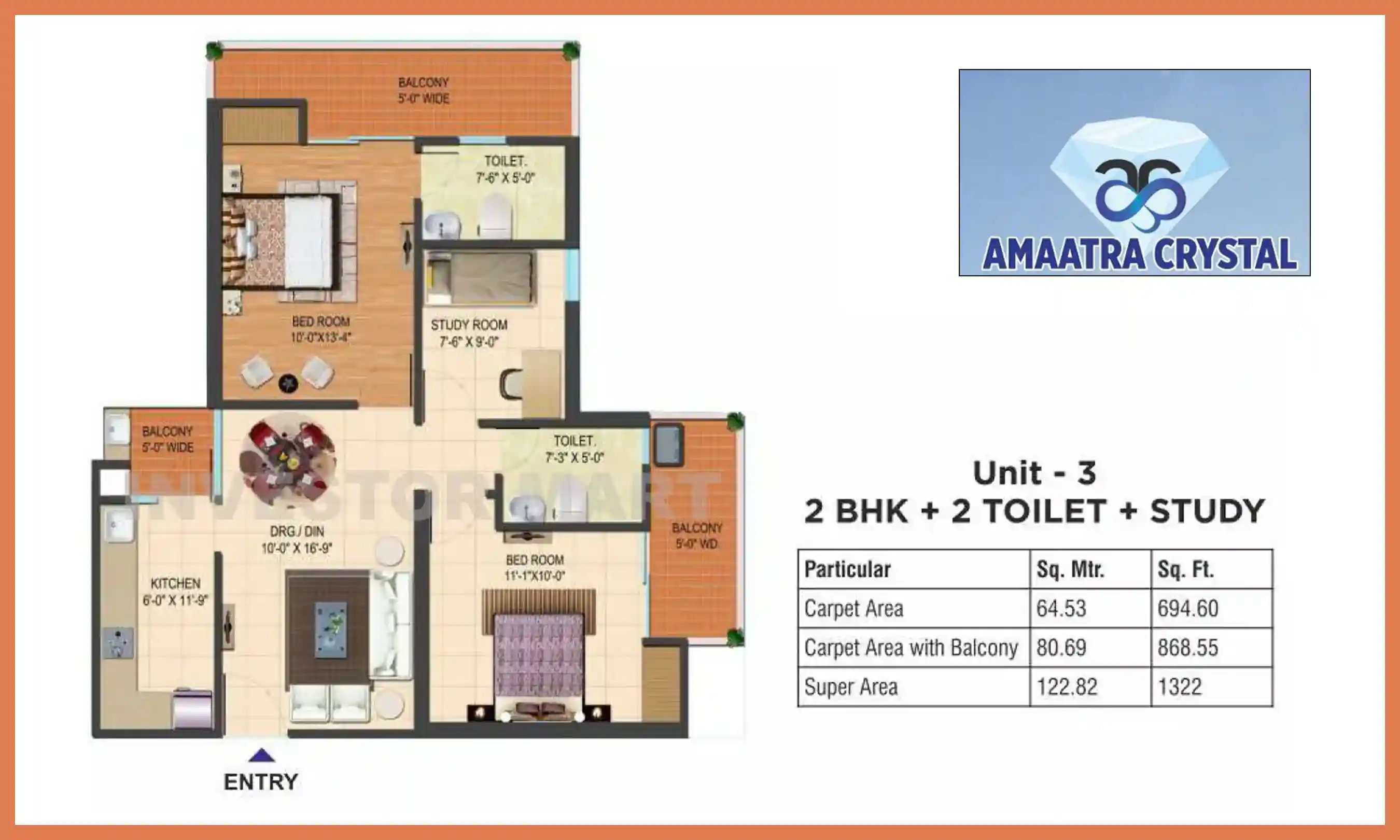 1322 Sqft