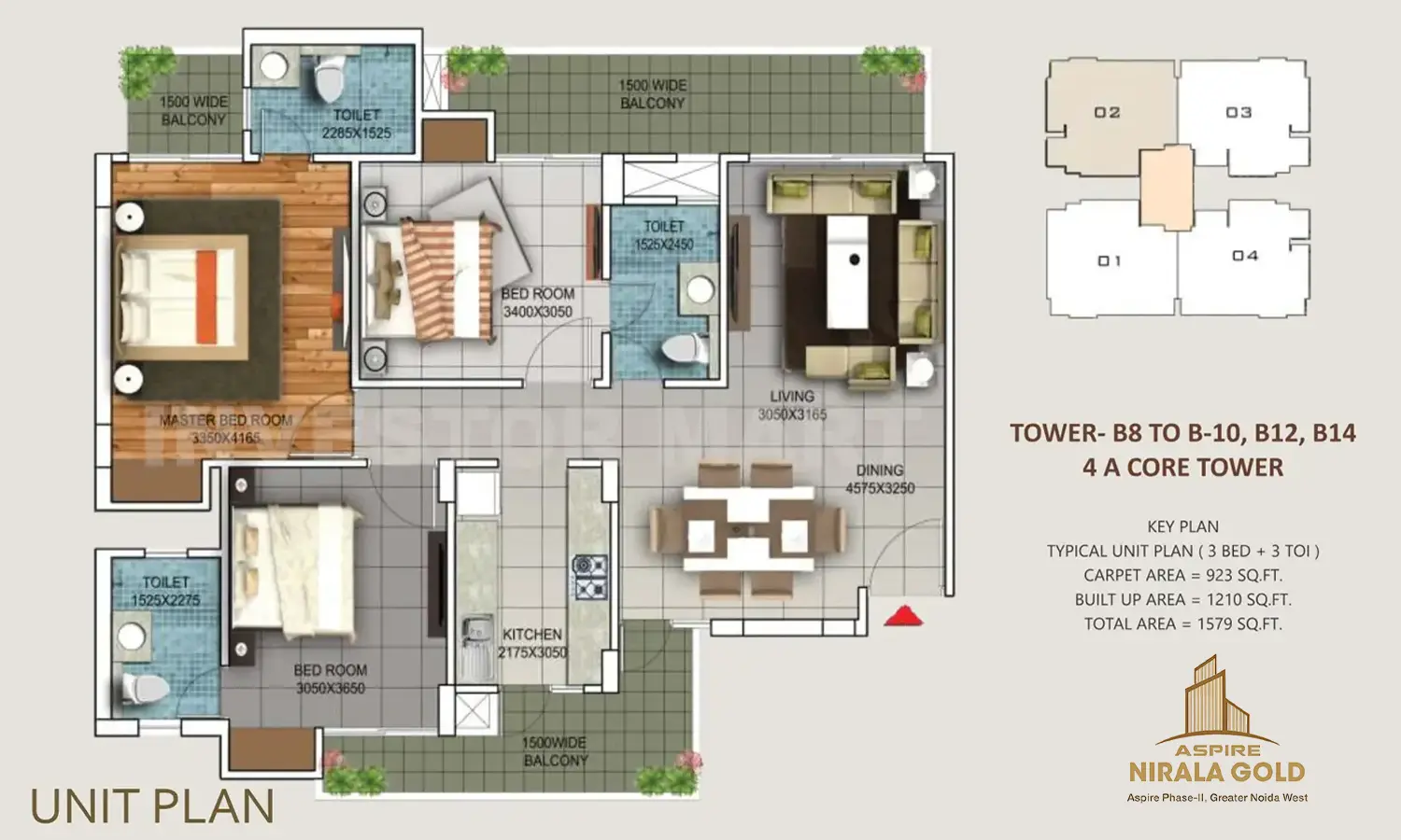 1579 Sqft