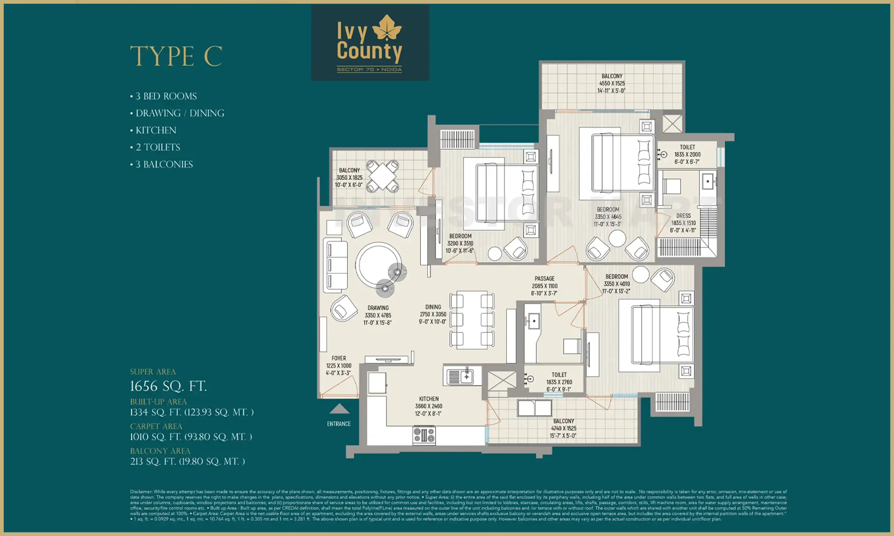1656 Sqft