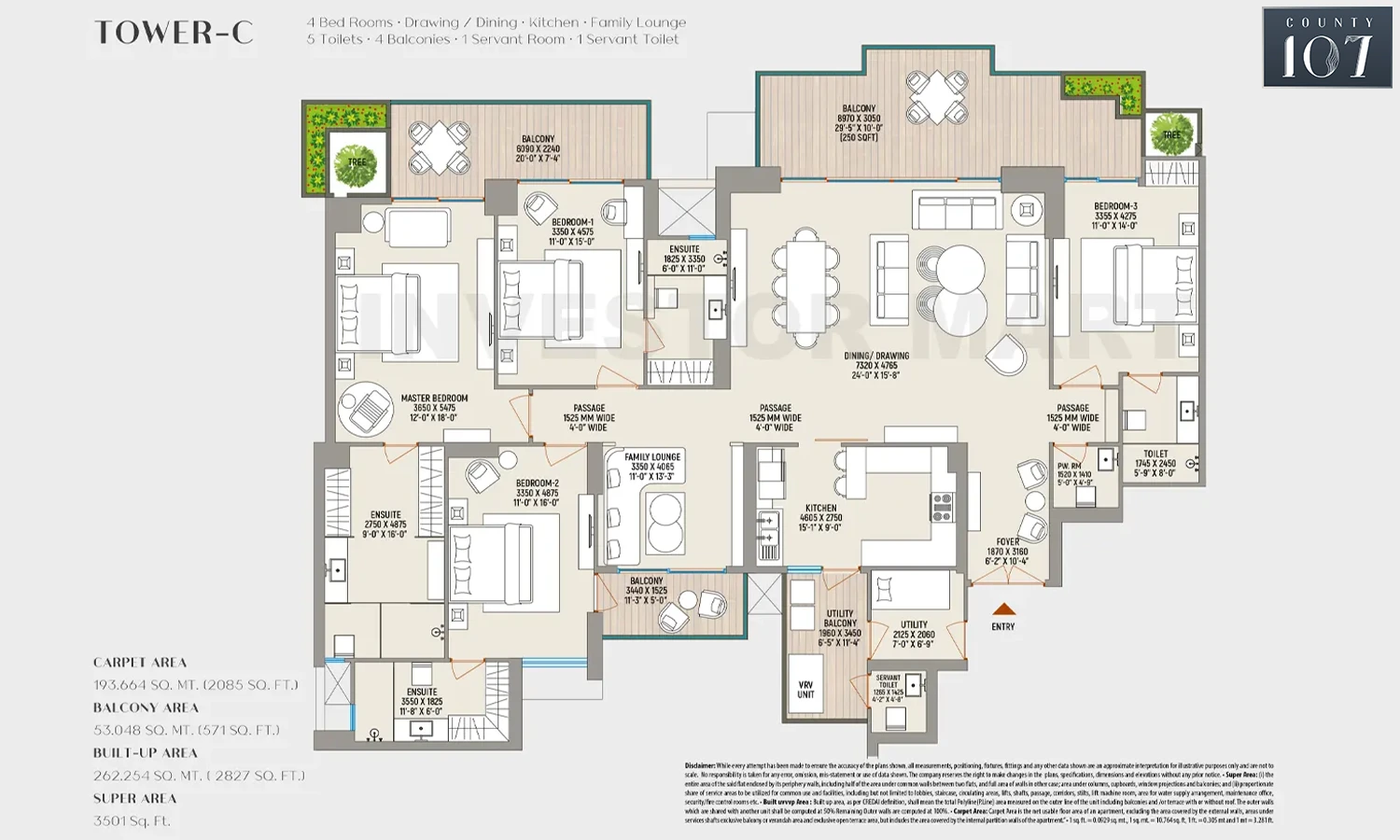 3501 Sqft