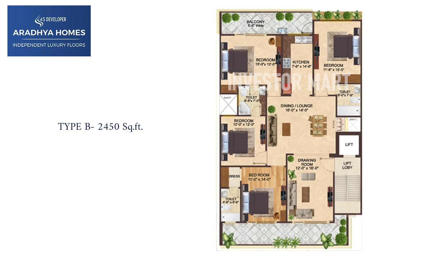 2450 Sqft