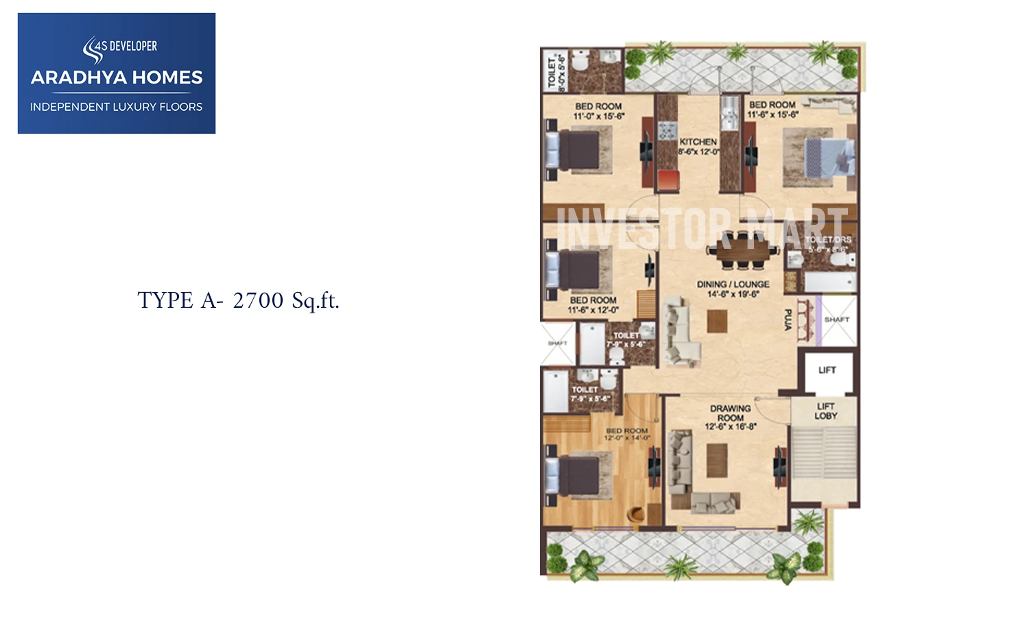 2700 Sqft