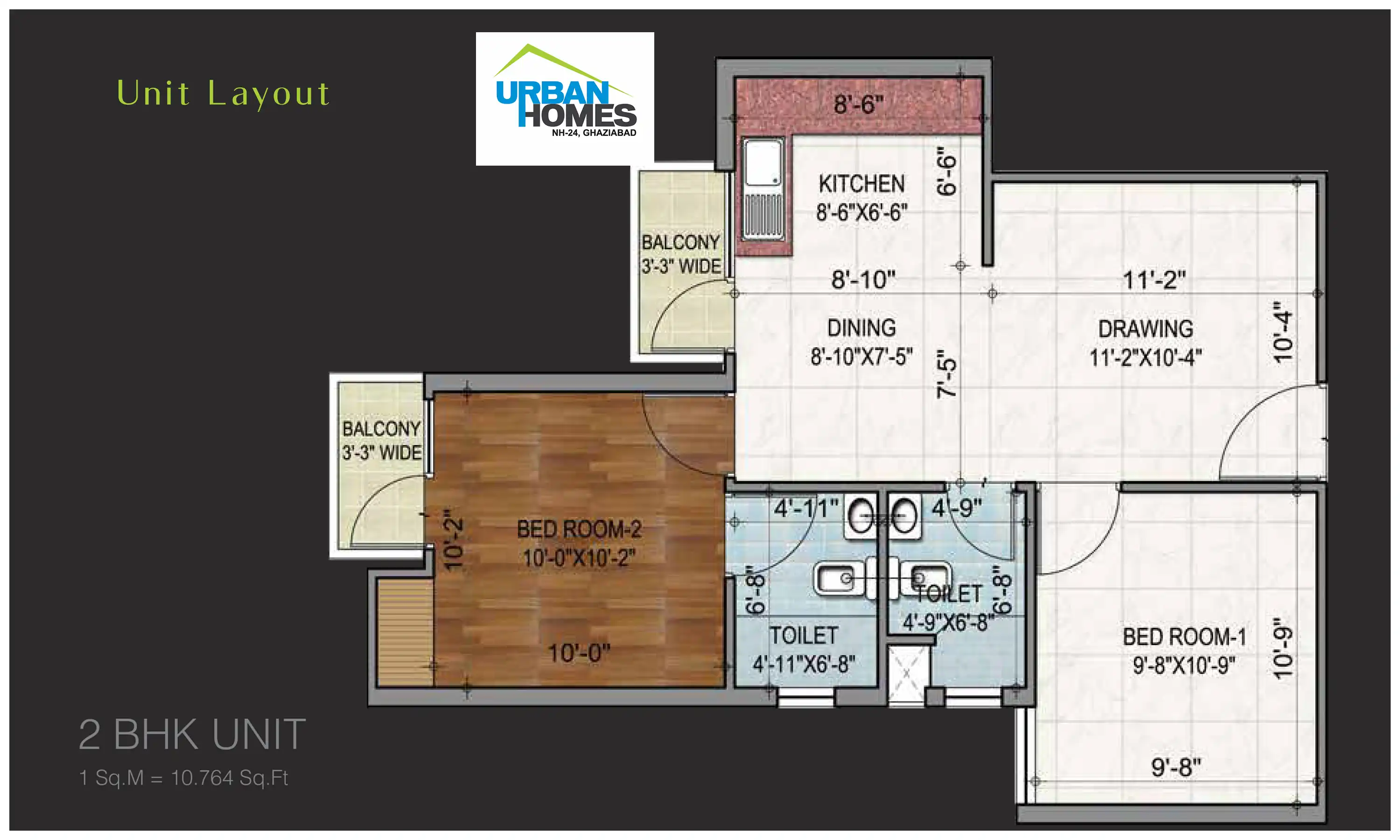 511 Sqft