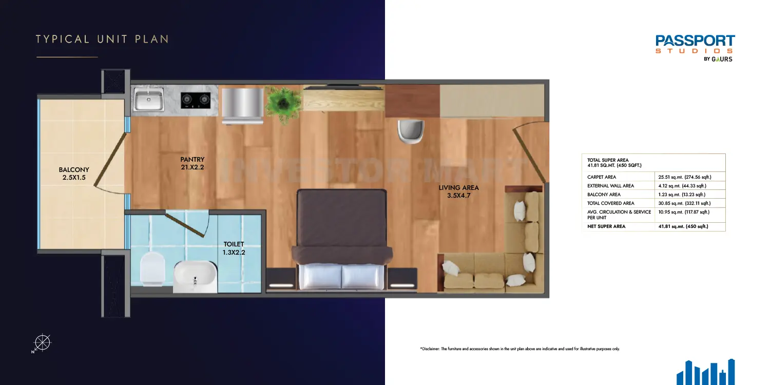 450 Sqft