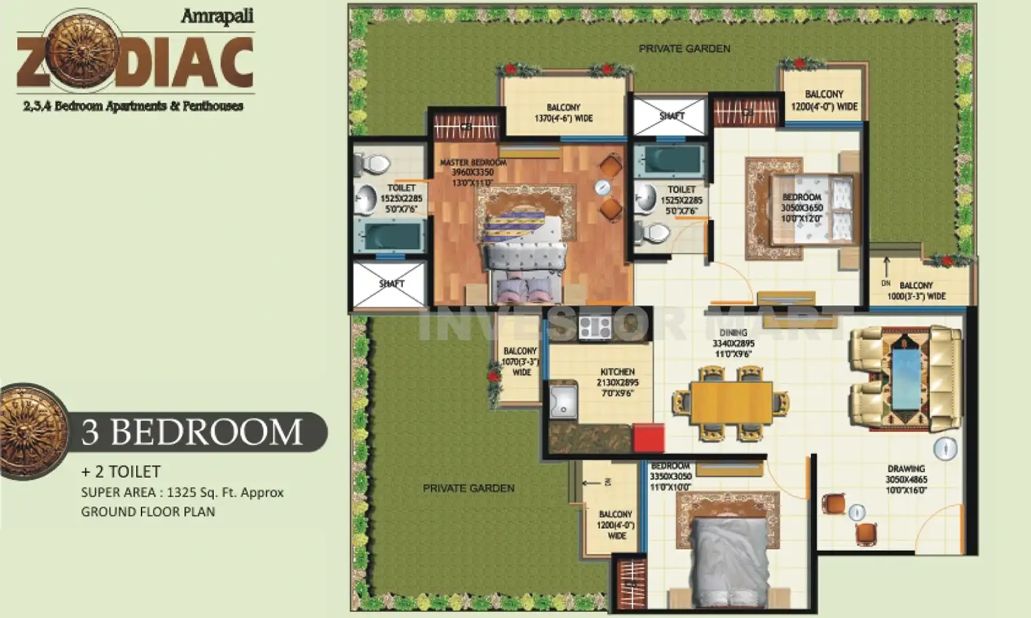 1325 Sqft