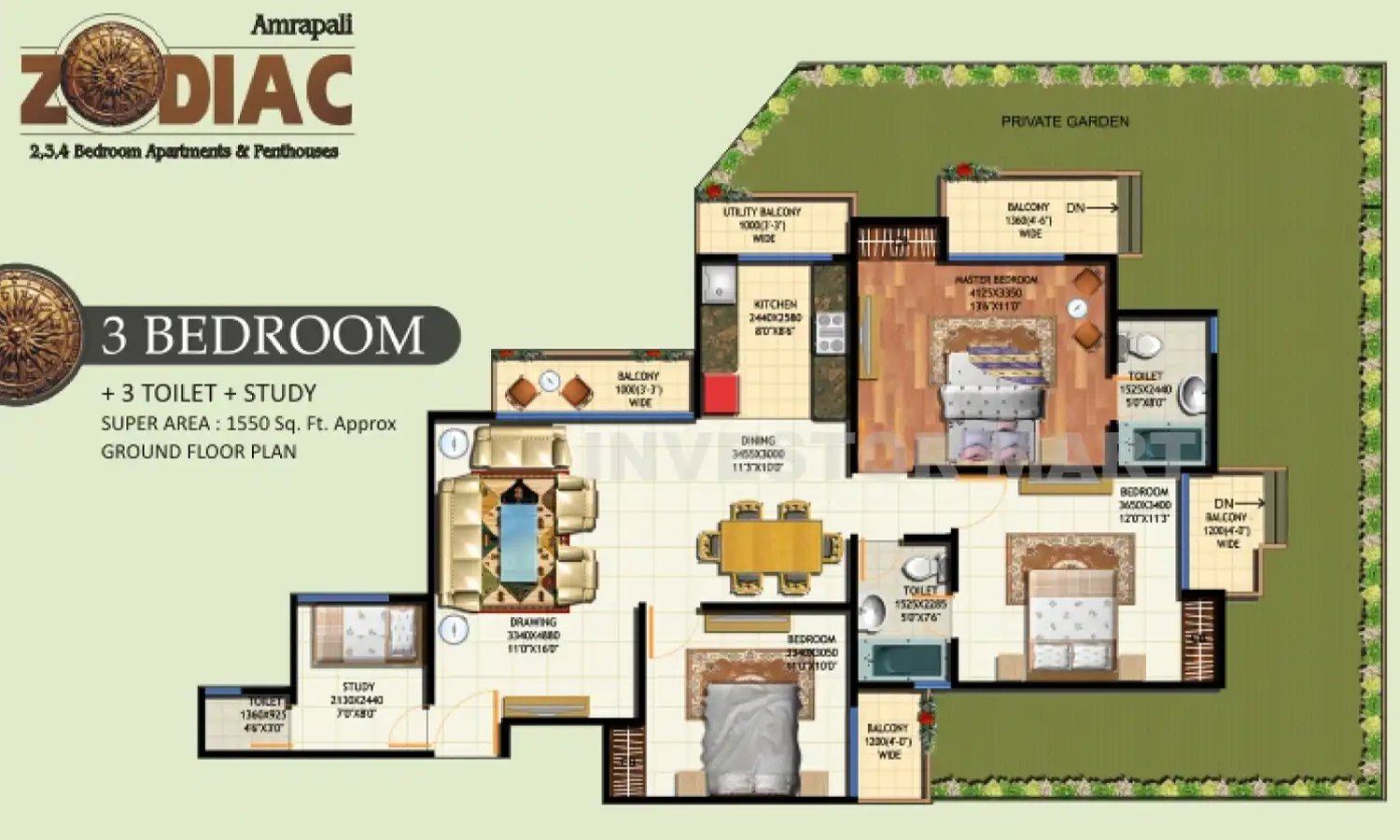 1550 Sqft