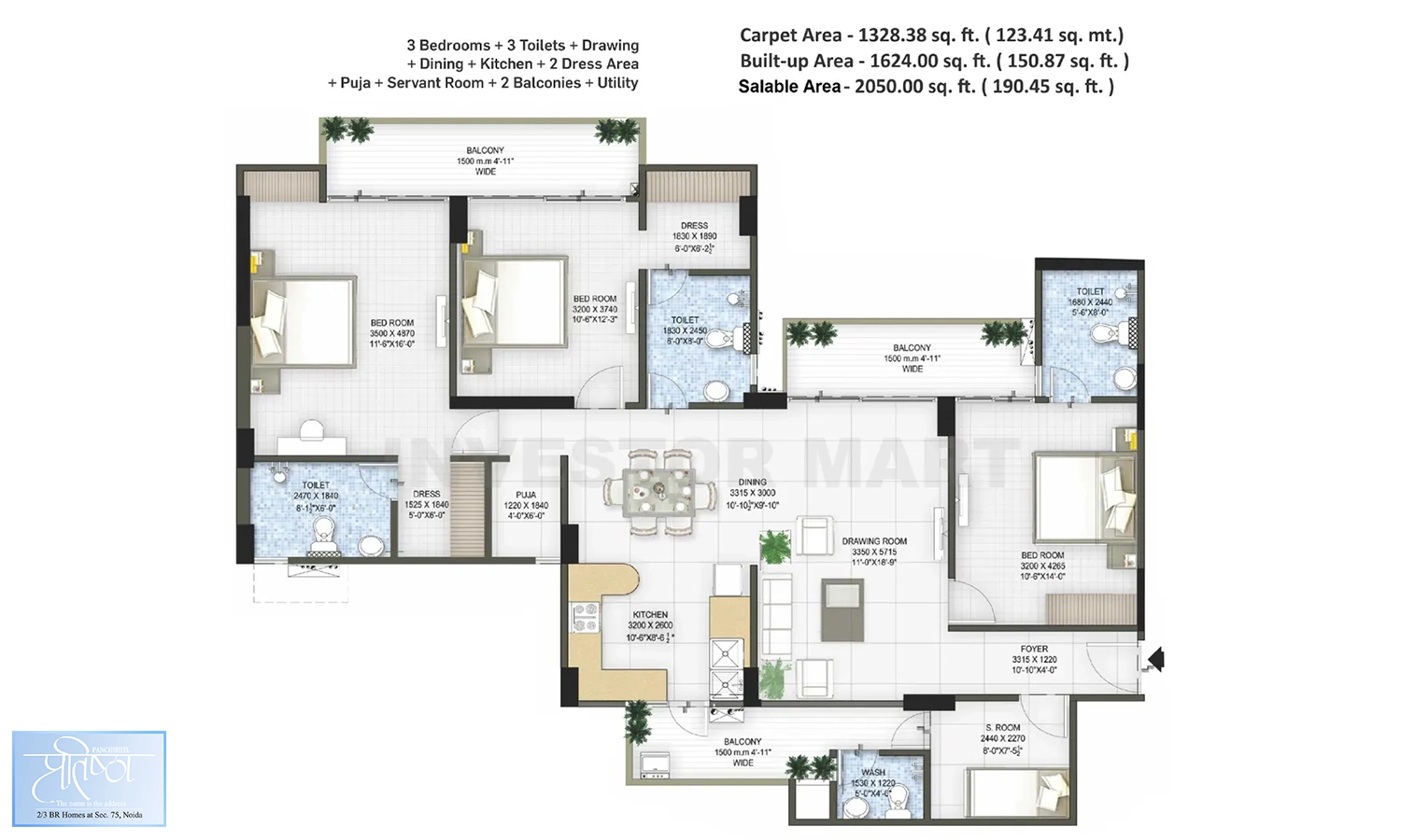 2050 Sqft