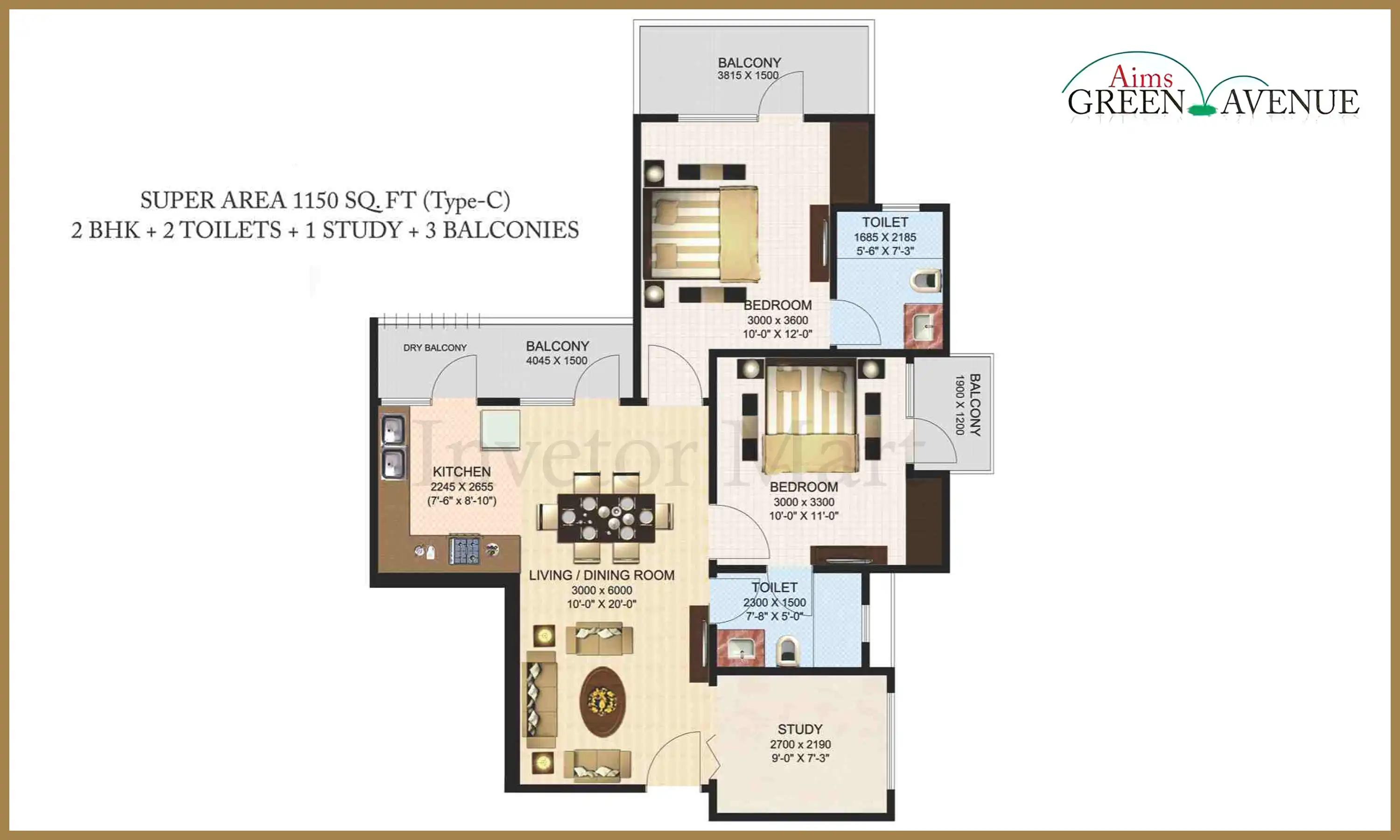 1150 Sqft