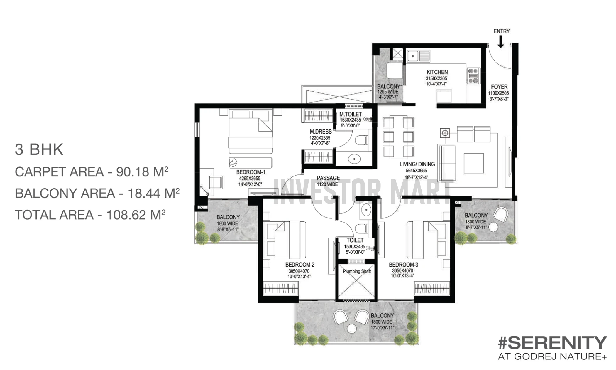 1169 Sqft